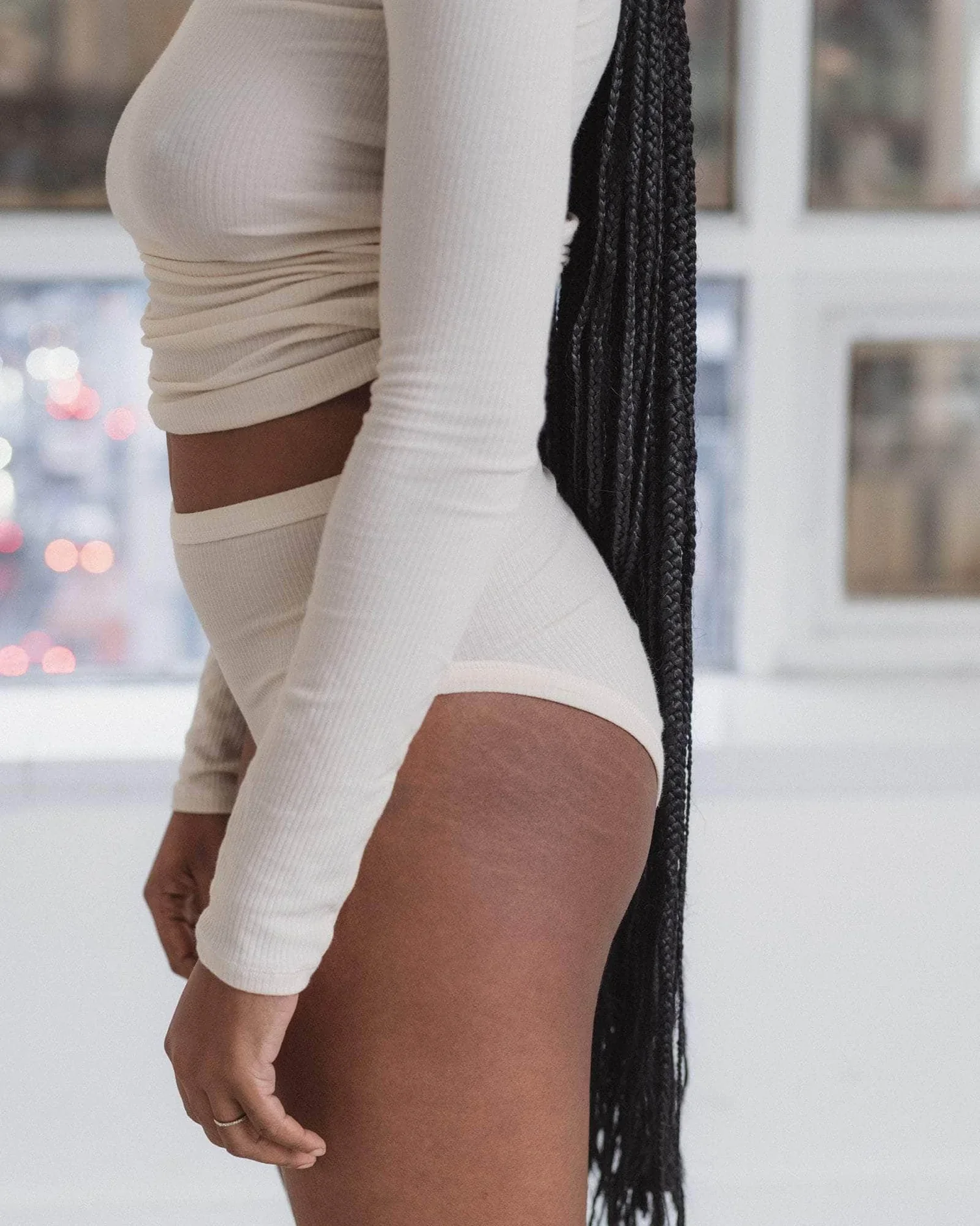 Heart Long Sleeve Tee | Undyed - Image 4