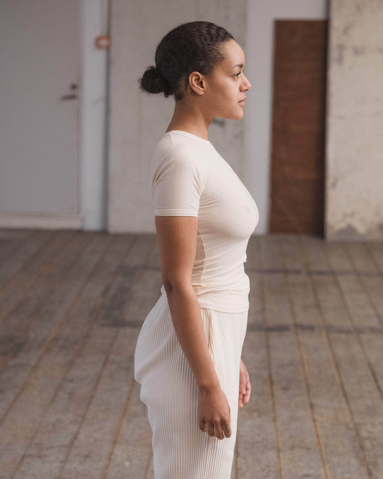 Heart Short Sleeve Tee | Undyed - Image 8