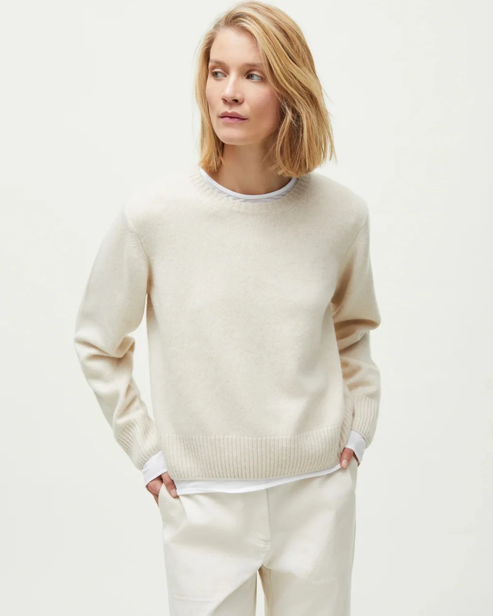 Inga Sweater | Pure Ecru - Image 2