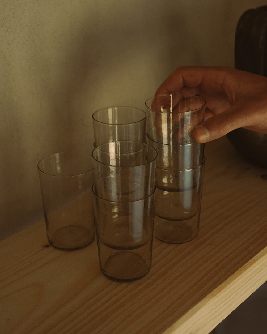 Isle Glass | Set Of Two | Light Smoke - Image 2