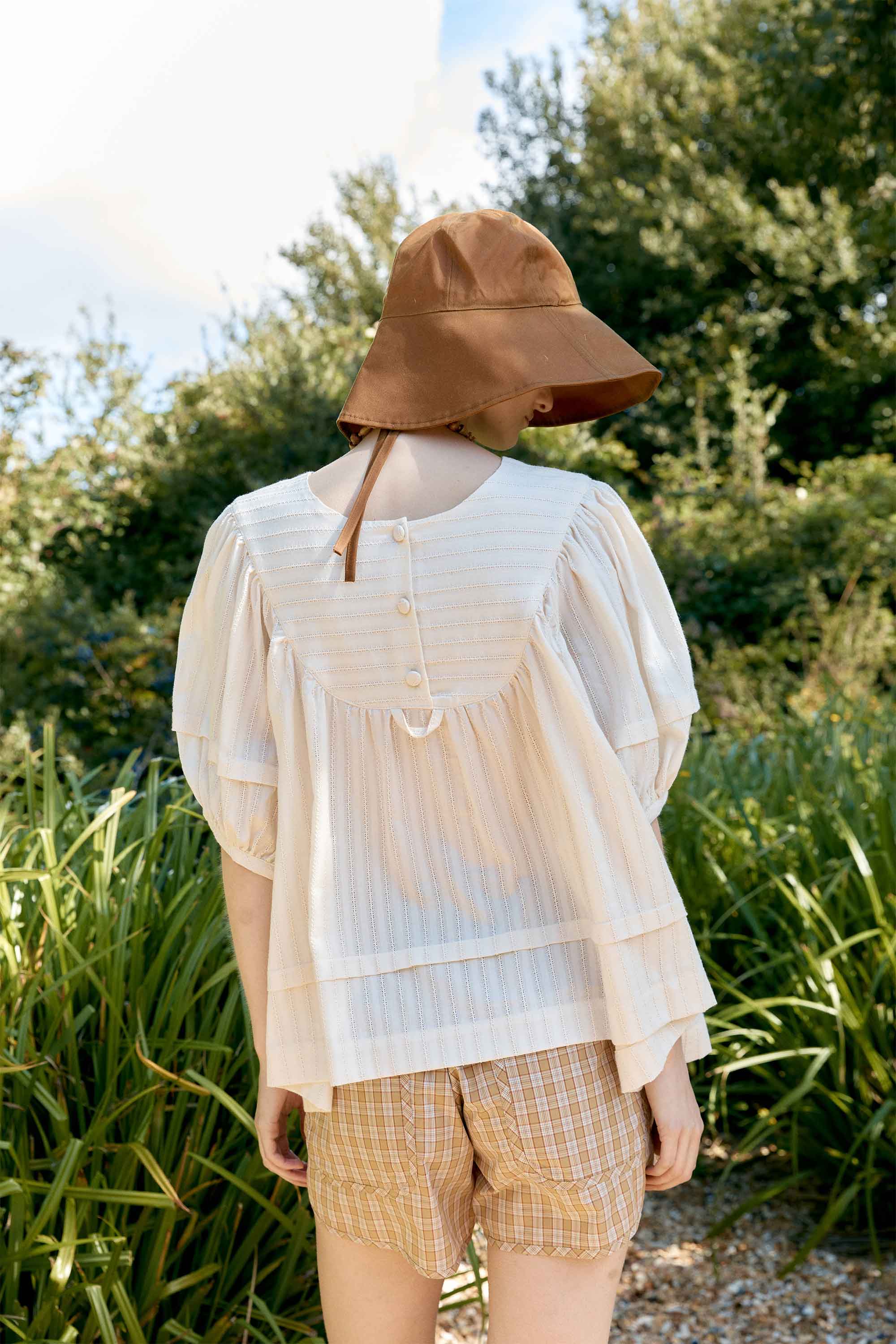 Japanese Embroidered Romy Top | Cream - Image 3