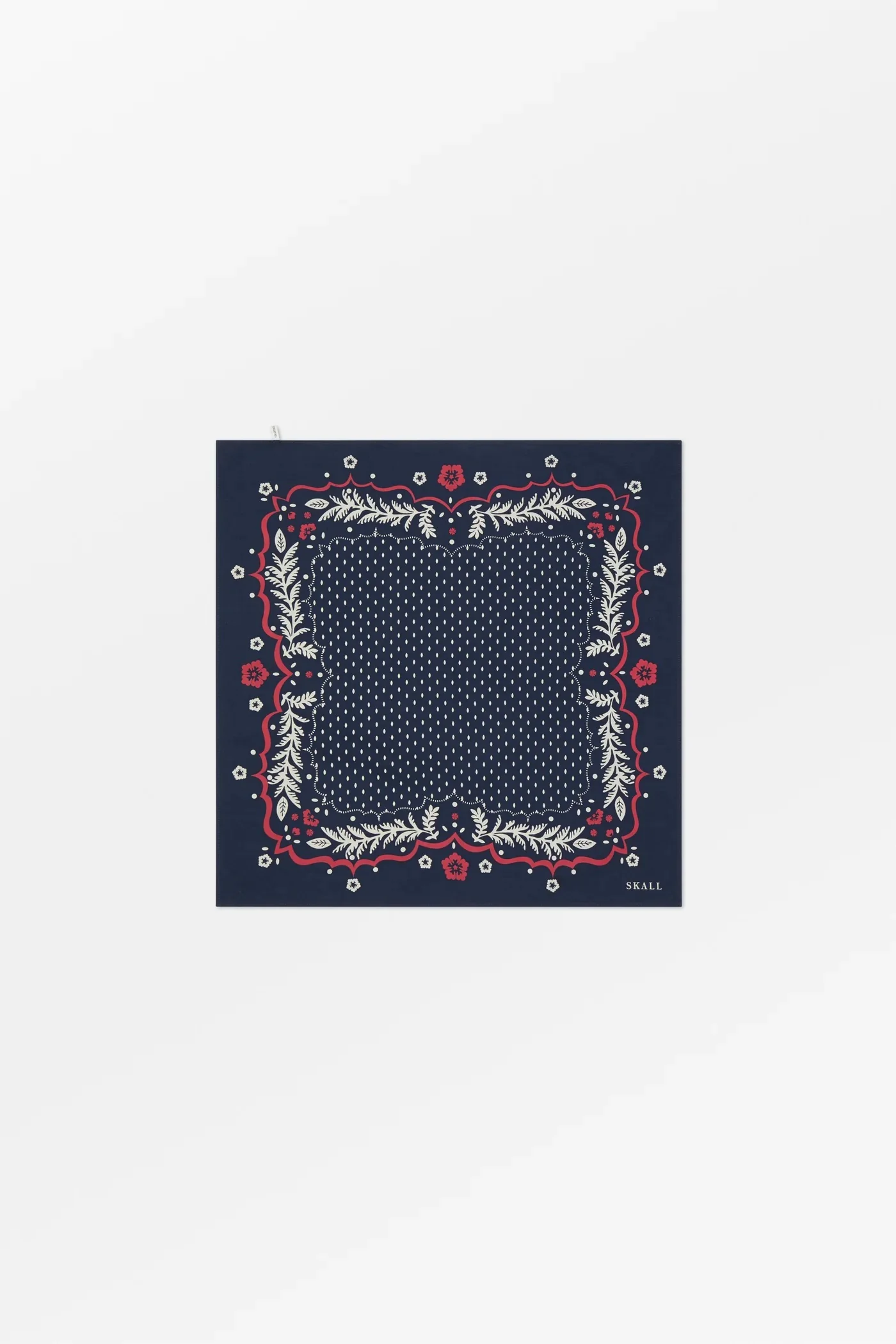 Juniper Scarf | Navy/Red/Ecru