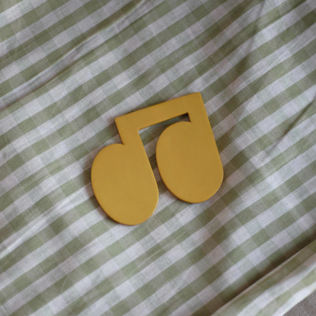 Leather Disco Coaster | Yellow - Image 4