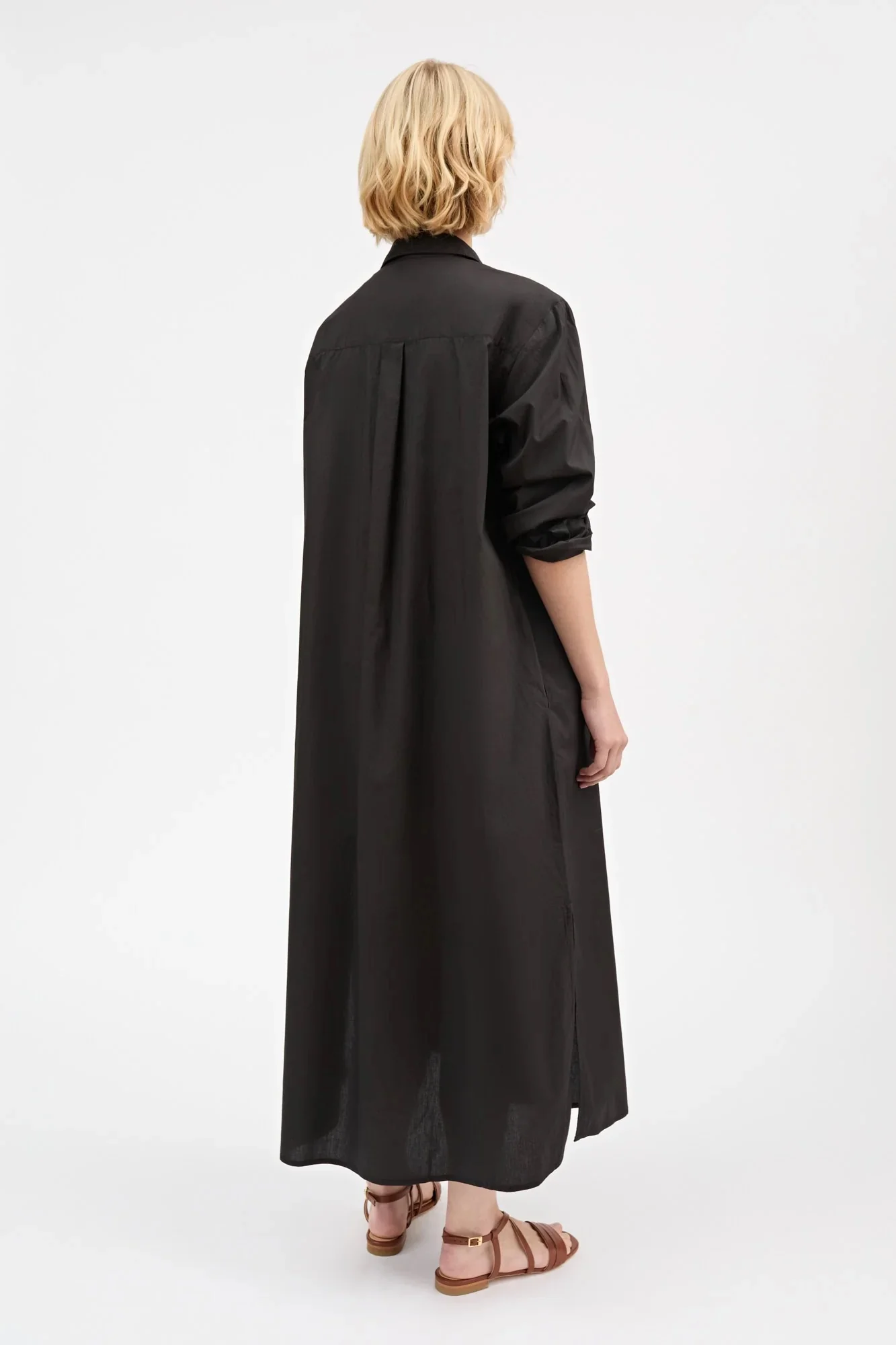 Leigh Shirtdress | Black - Image 4