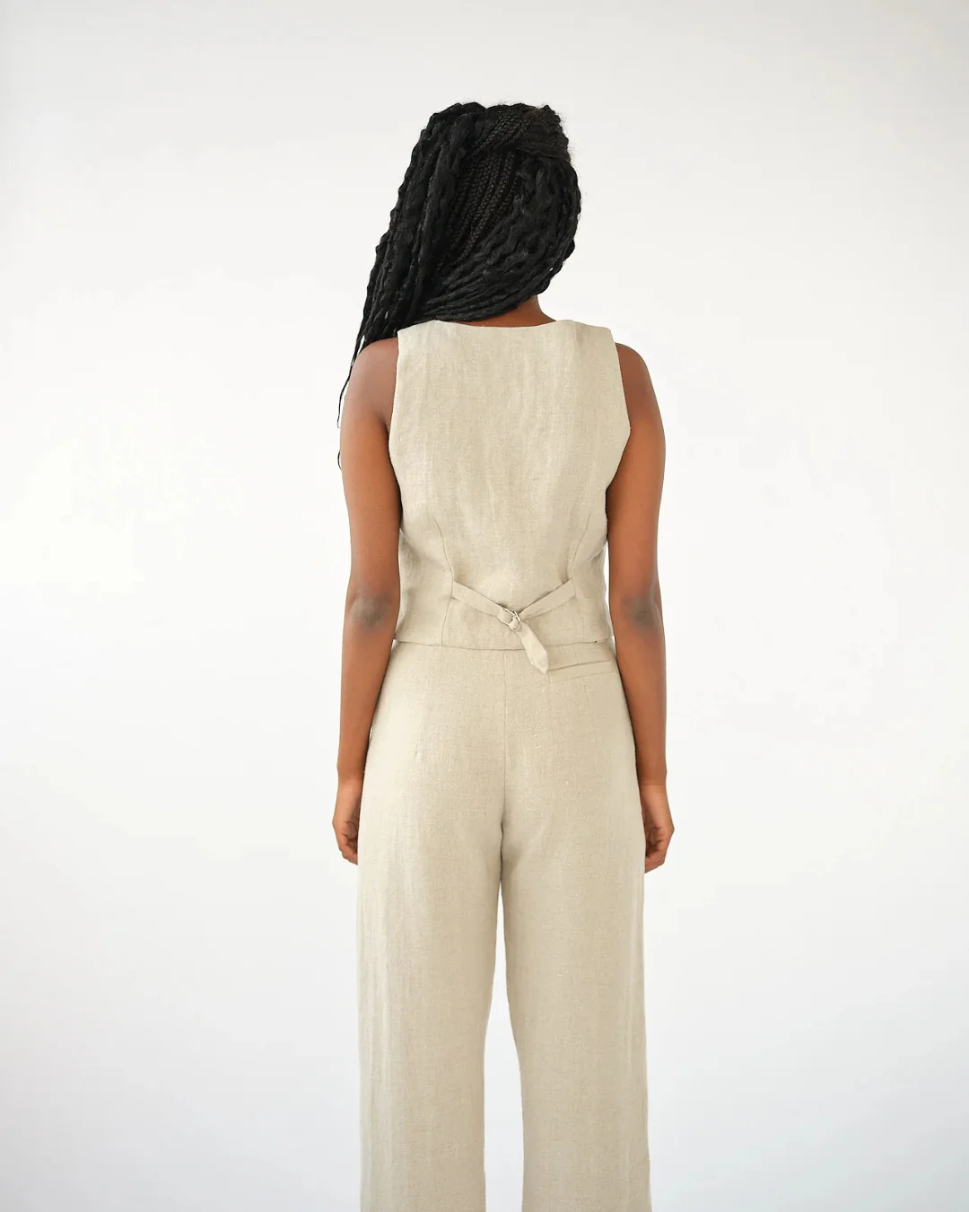 Linen Vest | Nature - Image 5