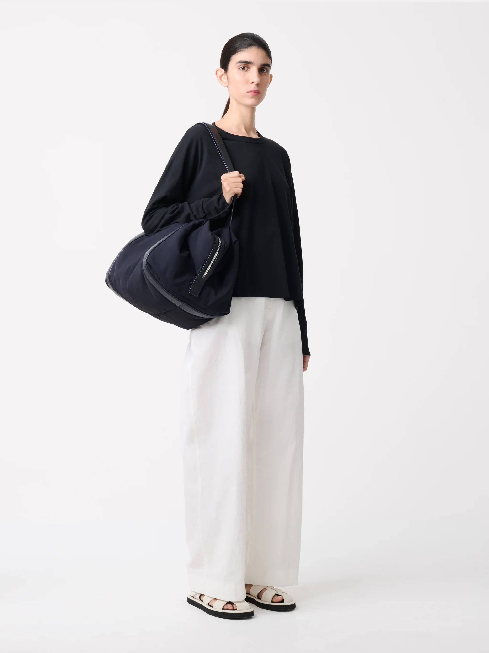 Loop Long Sleeve T-Shirt | Black - Image 5