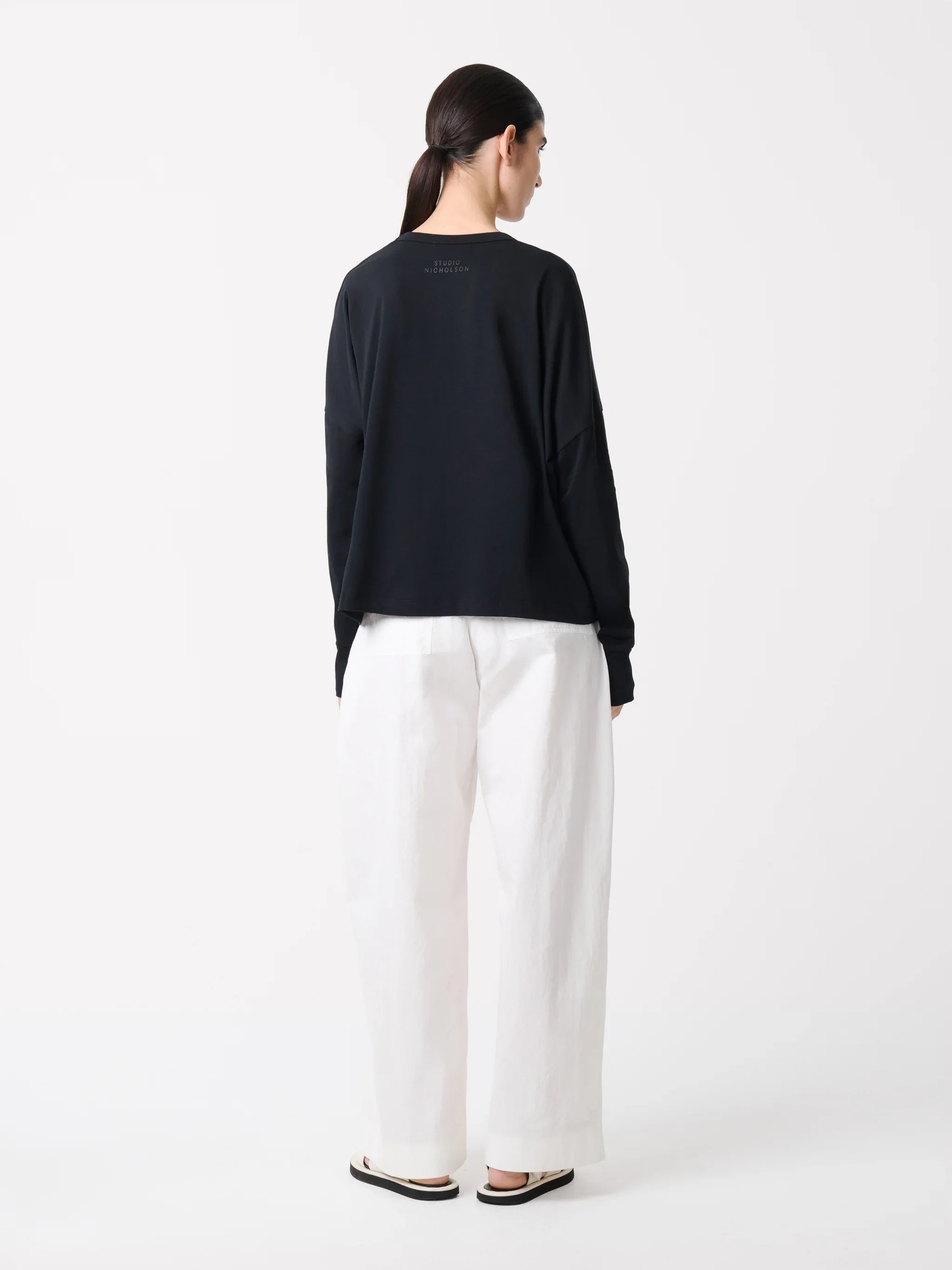 Loop Long Sleeve T-Shirt | Black - Image 6