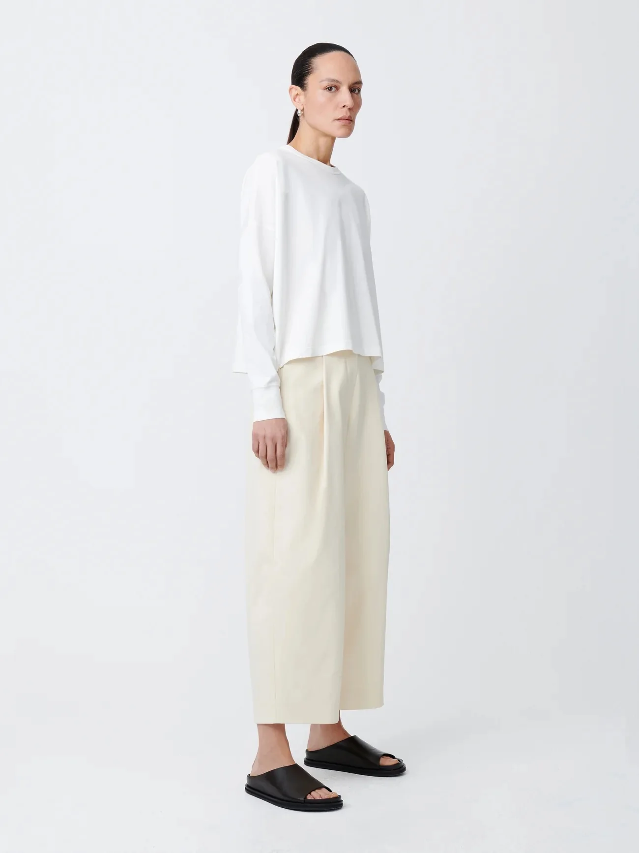 Loop Long Sleeve T-Shirt | Optic White - Image 2