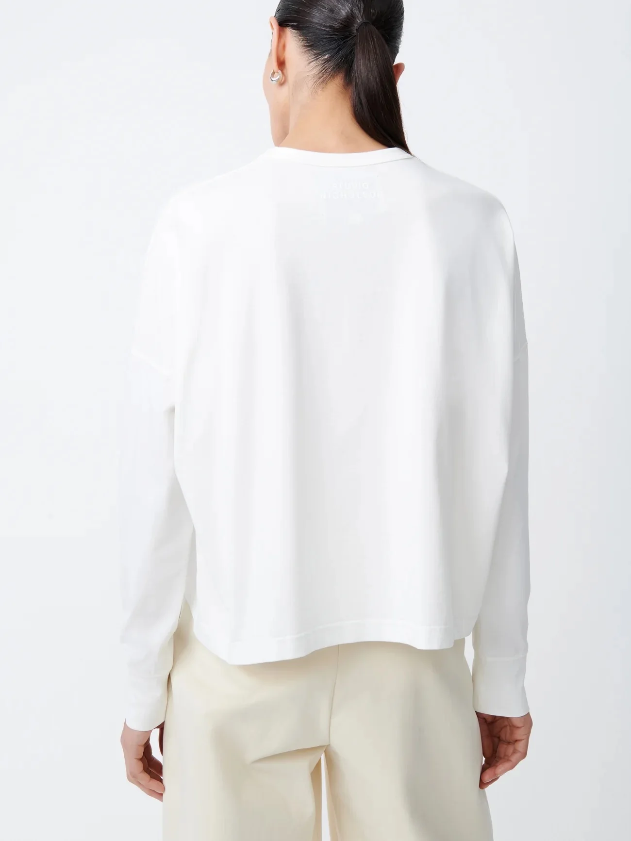 Loop Long Sleeve T-Shirt | Optic White - Image 3