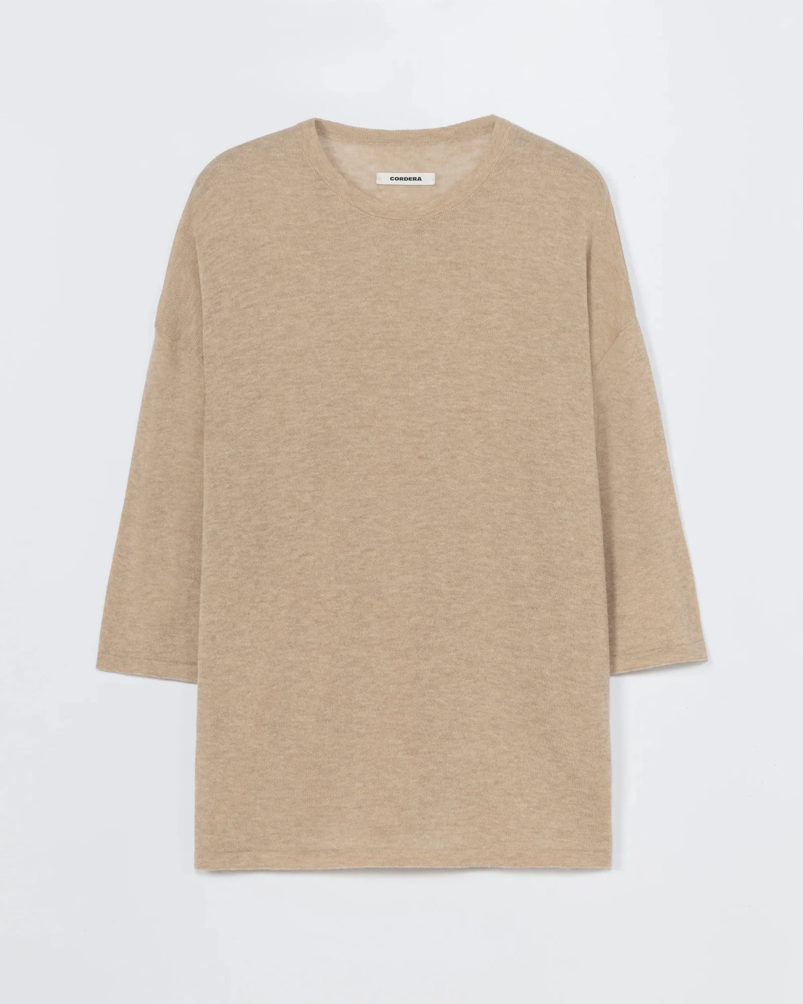 Merino Wool Oversized T-Shirt | Beige