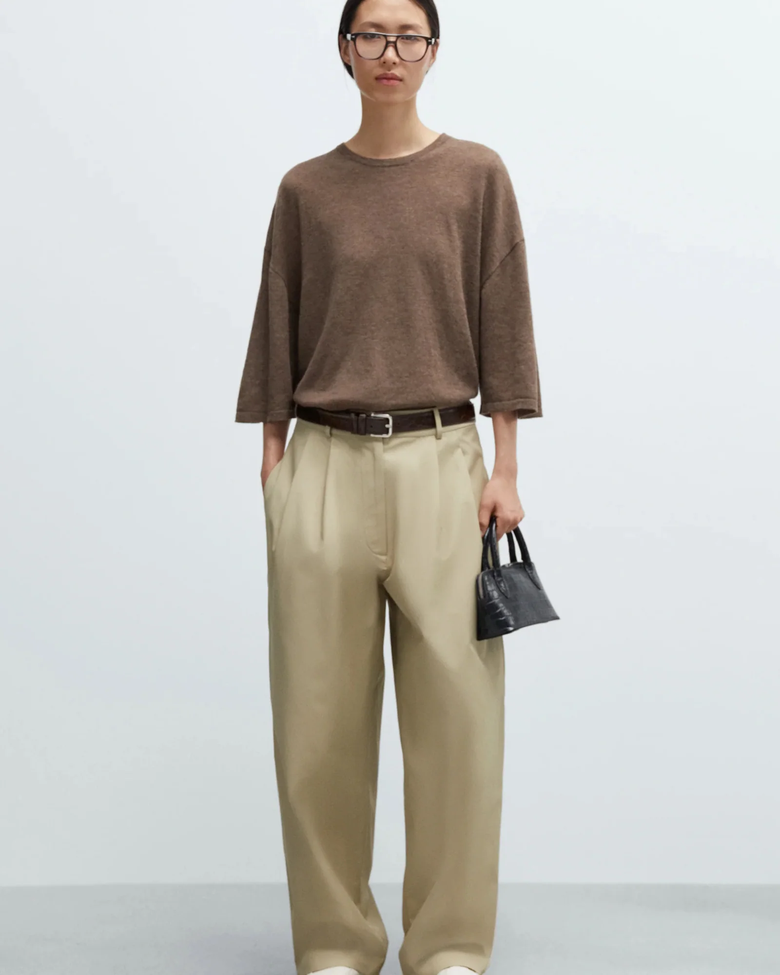 Merino Wool Oversized T-Shirt | Deep Taupe - Image 5