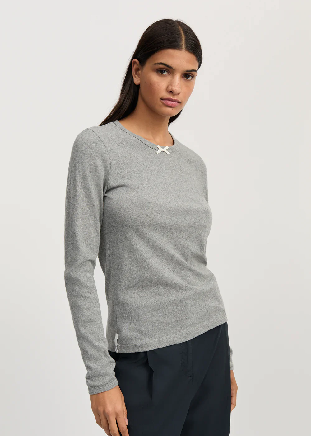 Messhu Longsleeve | Grey Melange - Image 2