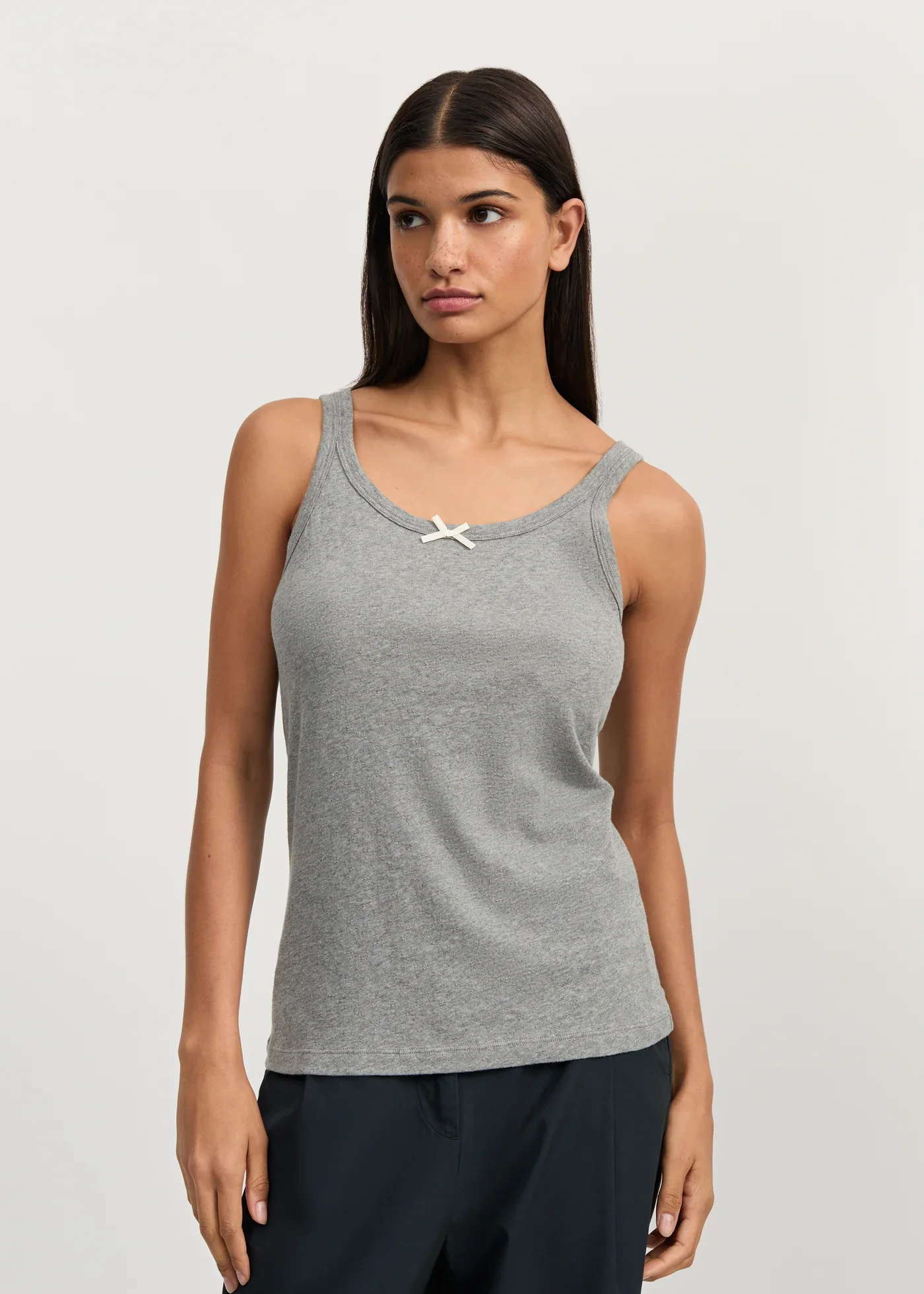 Messhu Tank | Grey Melange - Image 2
