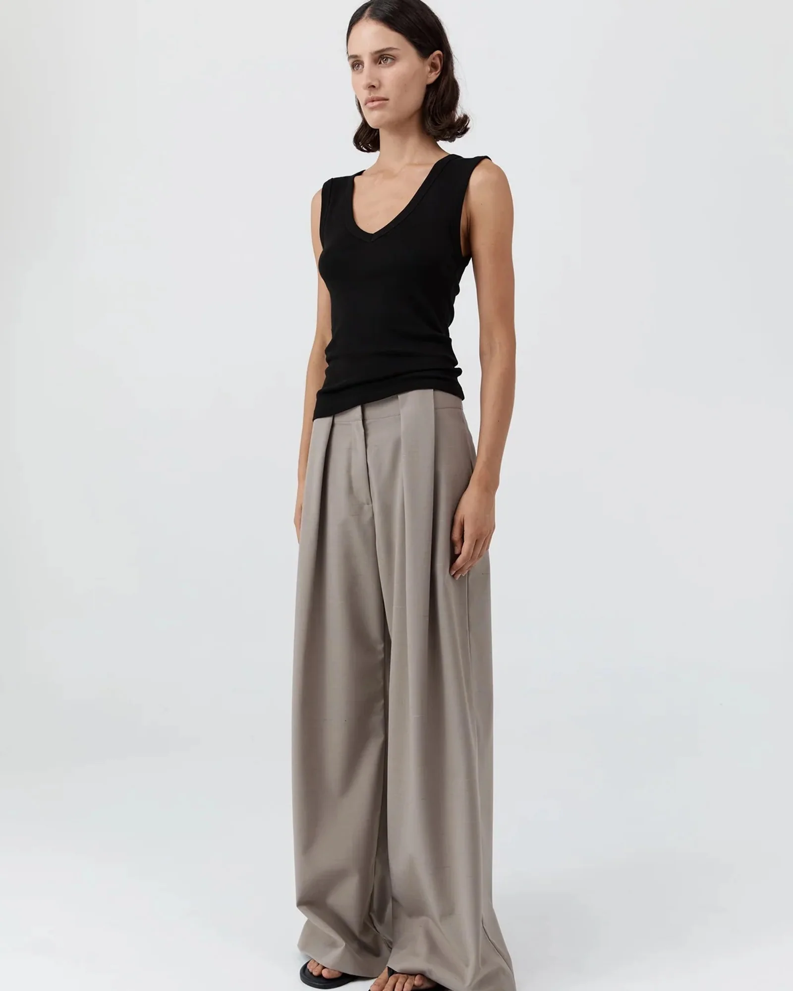 Organic Cotton 90s Top | Jet Black - Image 4