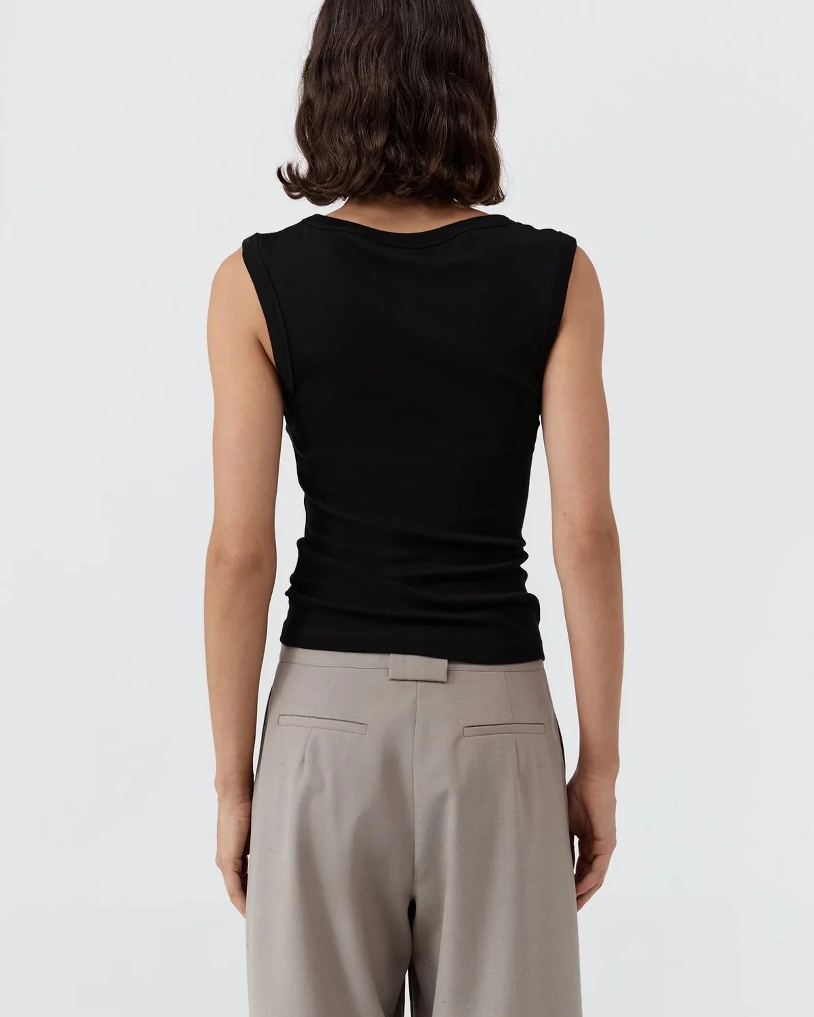 Organic Cotton 90s Top | Jet Black - Image 5