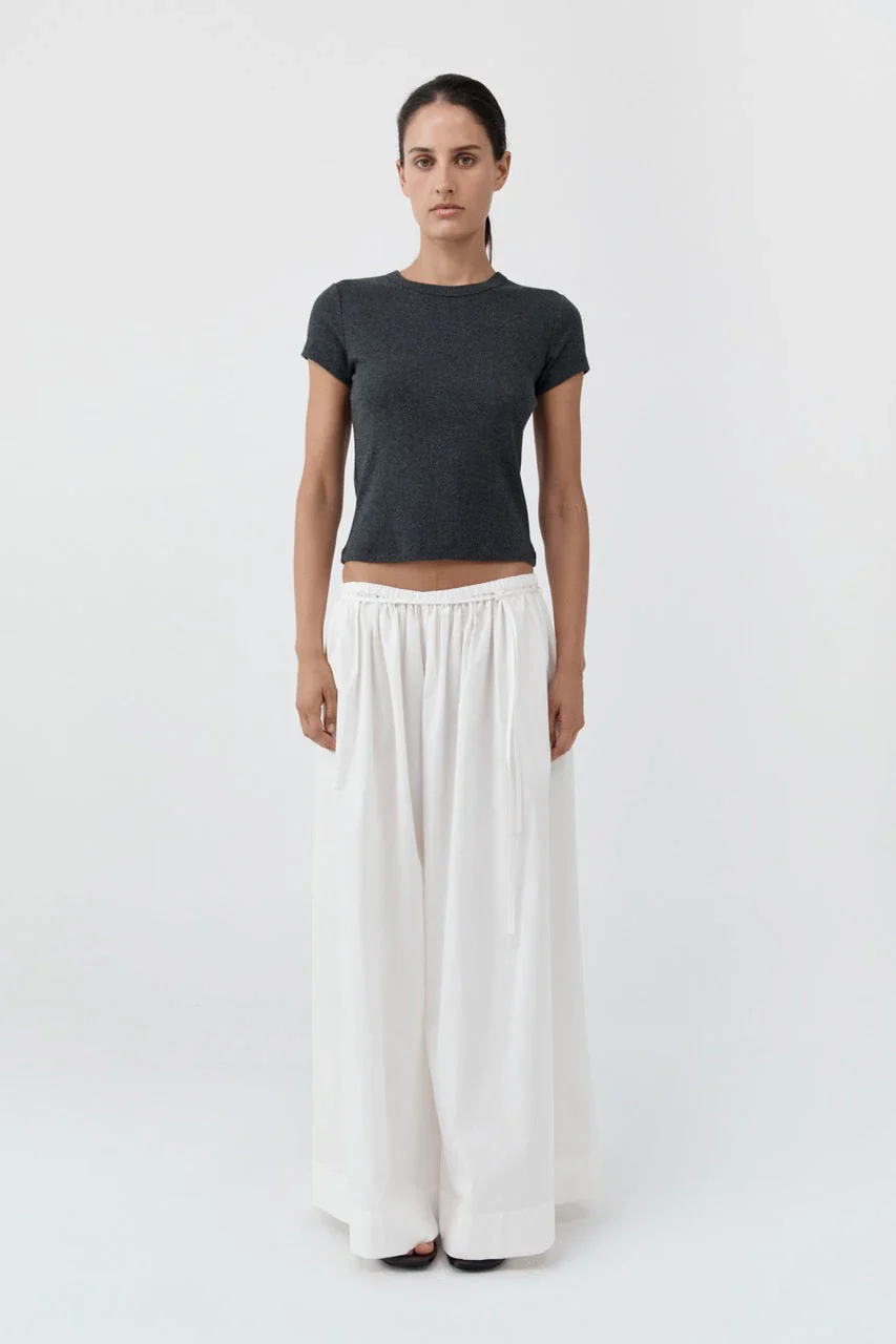 Organic Cotton Baby Tee | Charcoal Melange - Image 2