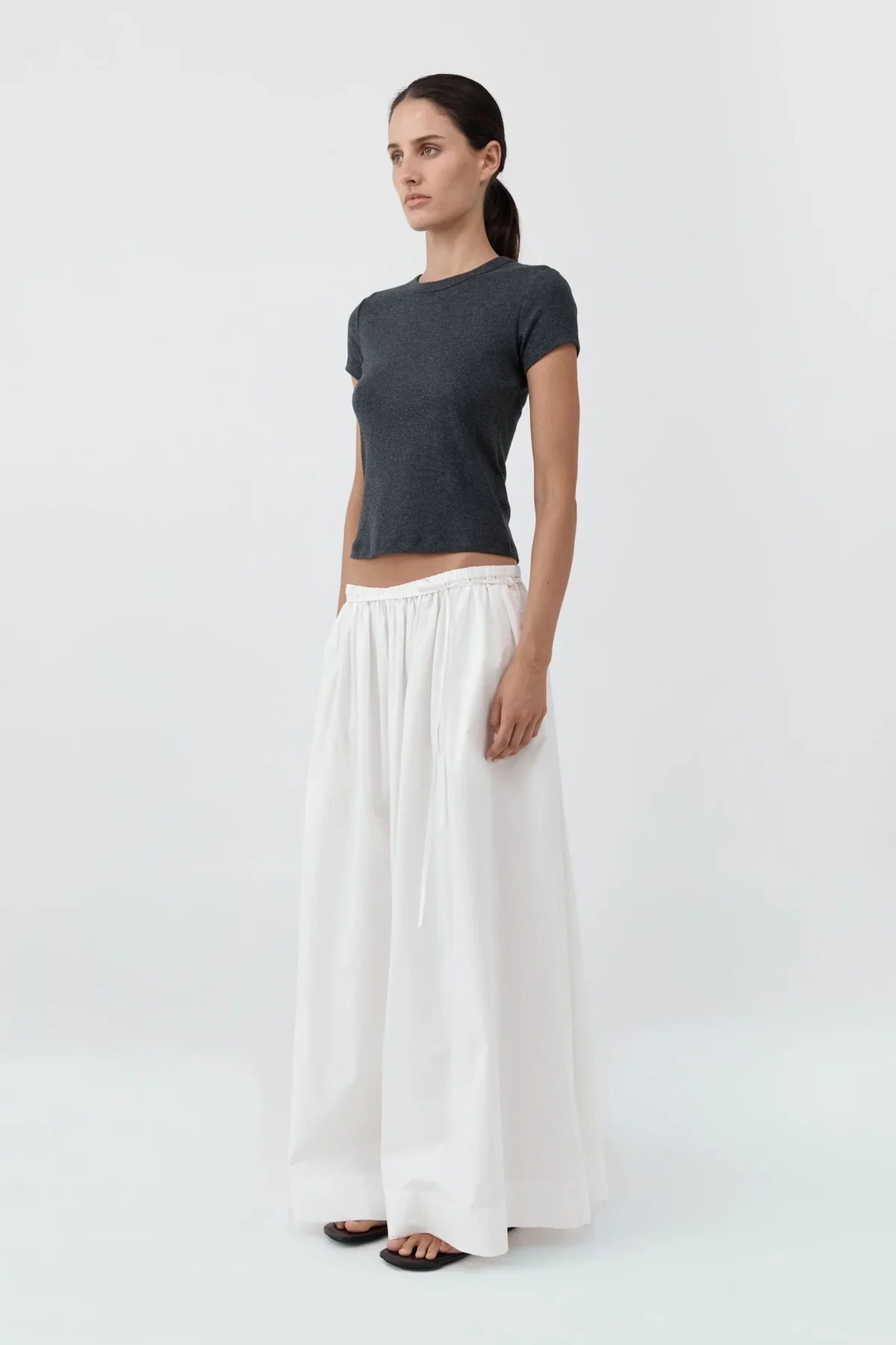 Organic Cotton Baby Tee | Charcoal Melange - Image 3