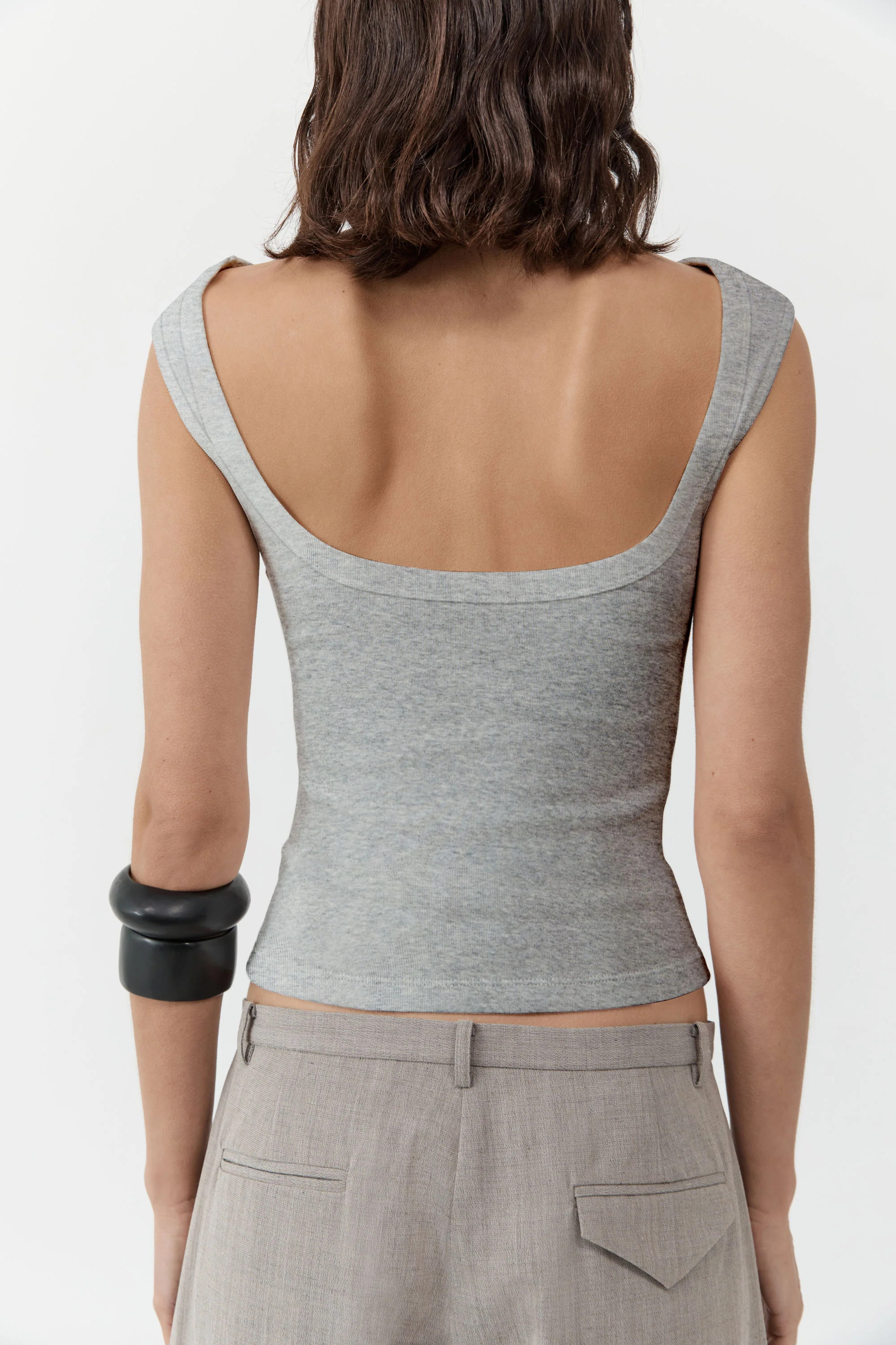 Organic Cotton Ballerina Top | Grey Marle - Image 3
