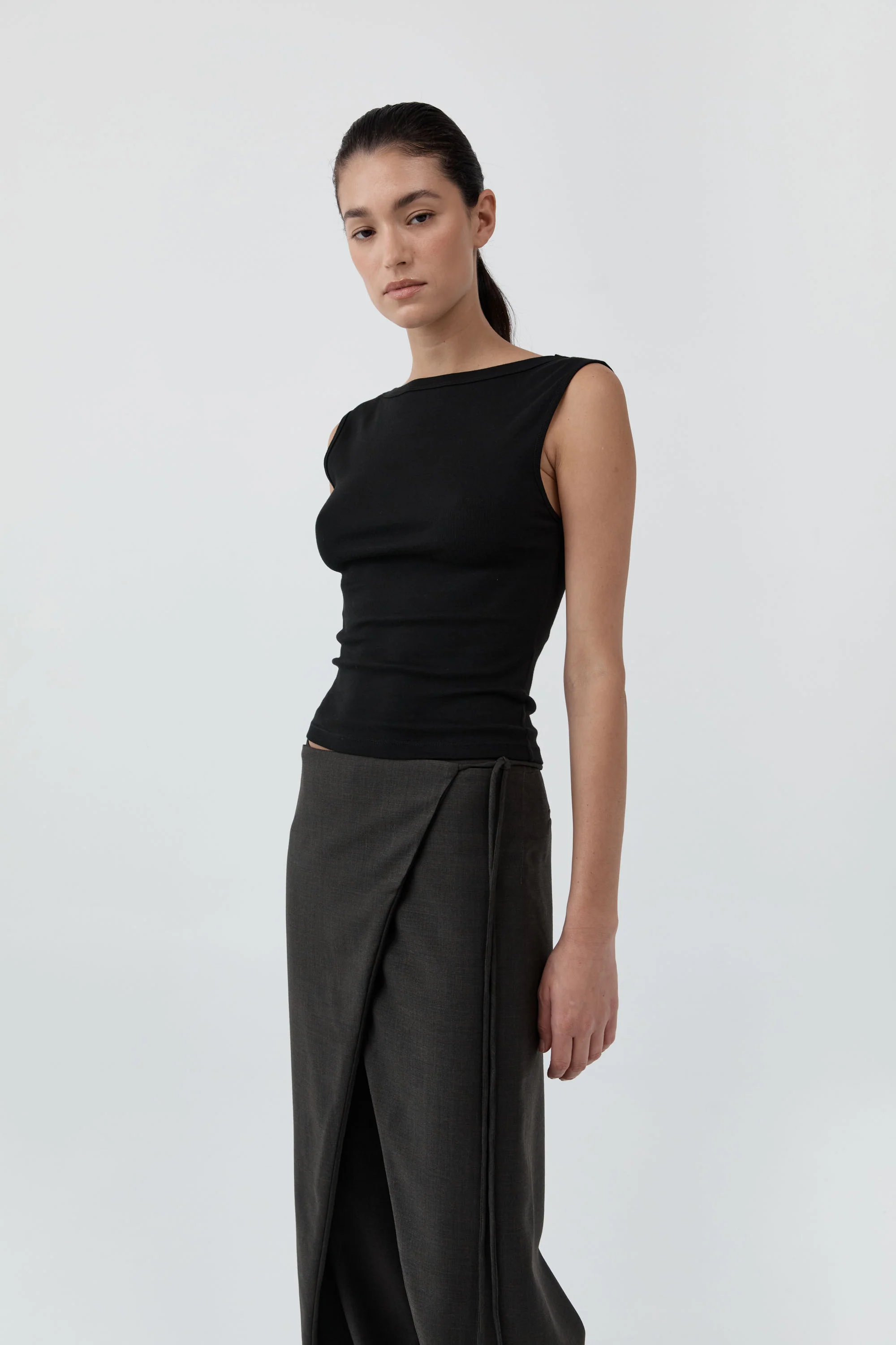 Organic Cotton Ballerina Top | Jet Black