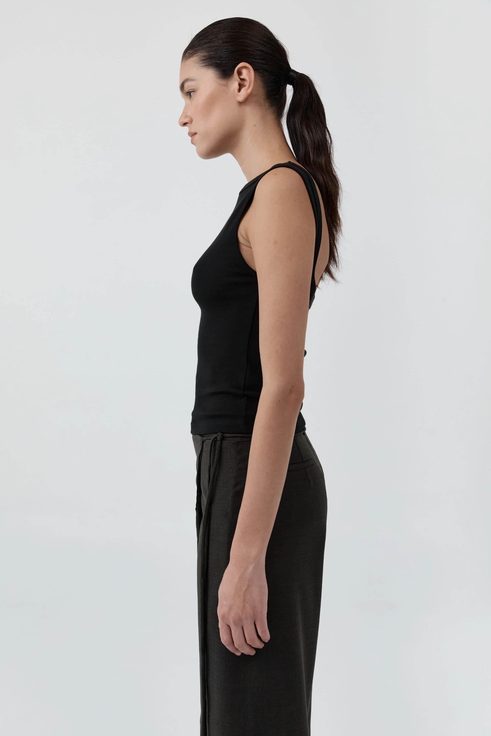 Organic Cotton Ballerina Top | Jet Black - Image 2