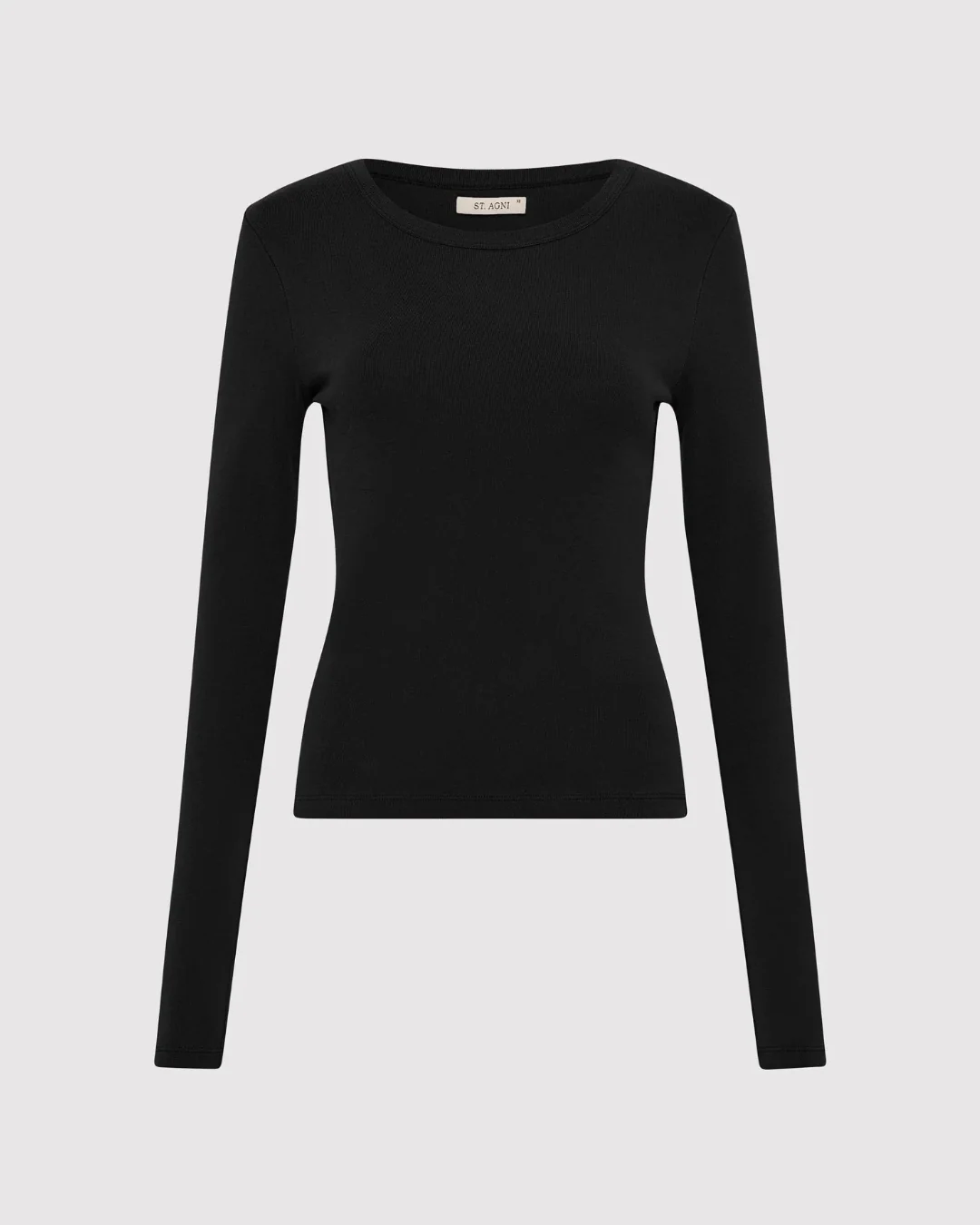 Organic Cotton Long Sleeve Top |Â Jet Black