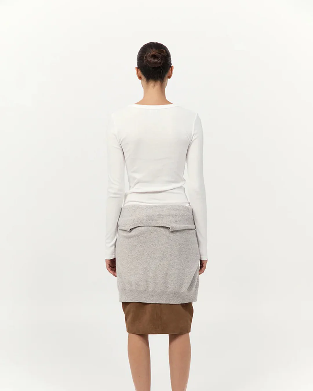 Organic Cotton Long Sleeve Top | White - Image 4