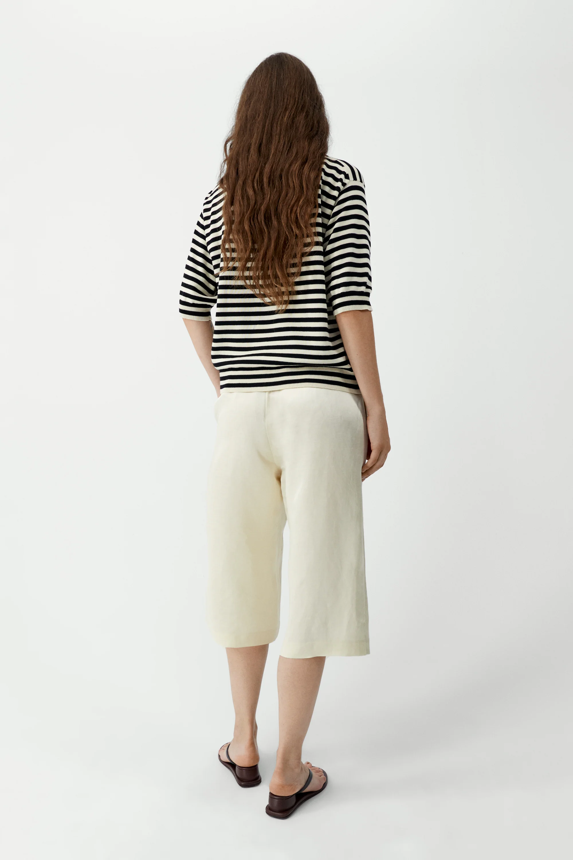 Organic Cotton V-Neck Polo | Striped - Image 4