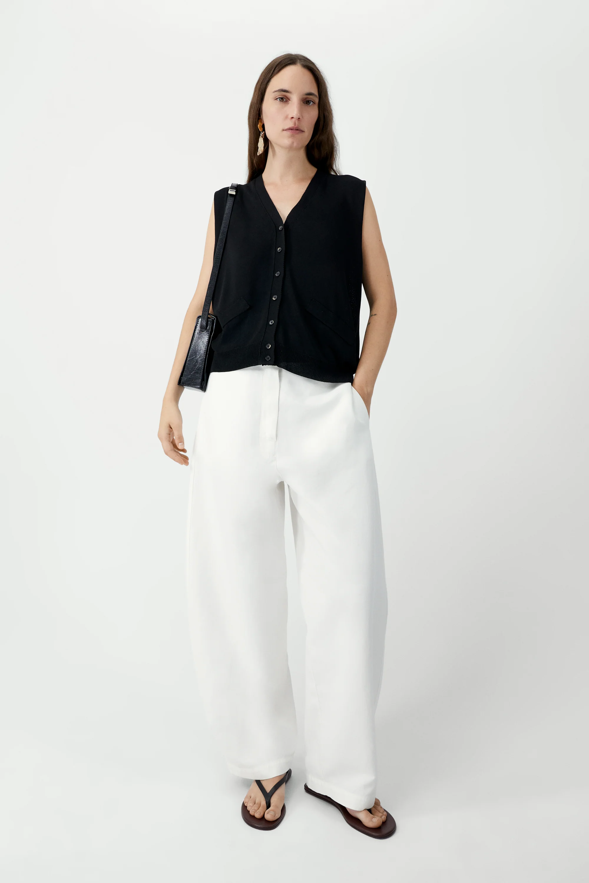 Oversize Waistcoat | Black - Image 3