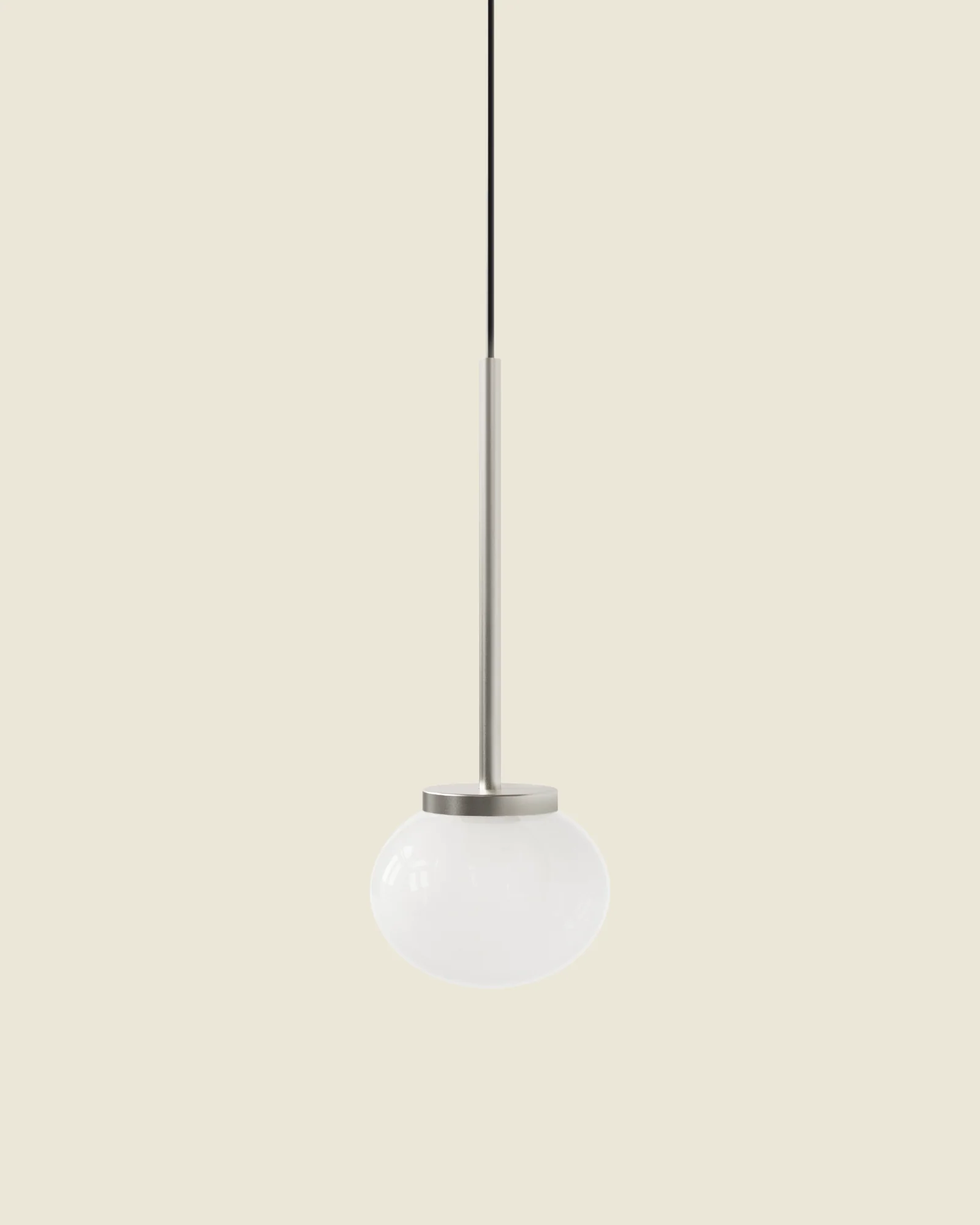 Ovoid Pendant Light | Stainless Steel | Single