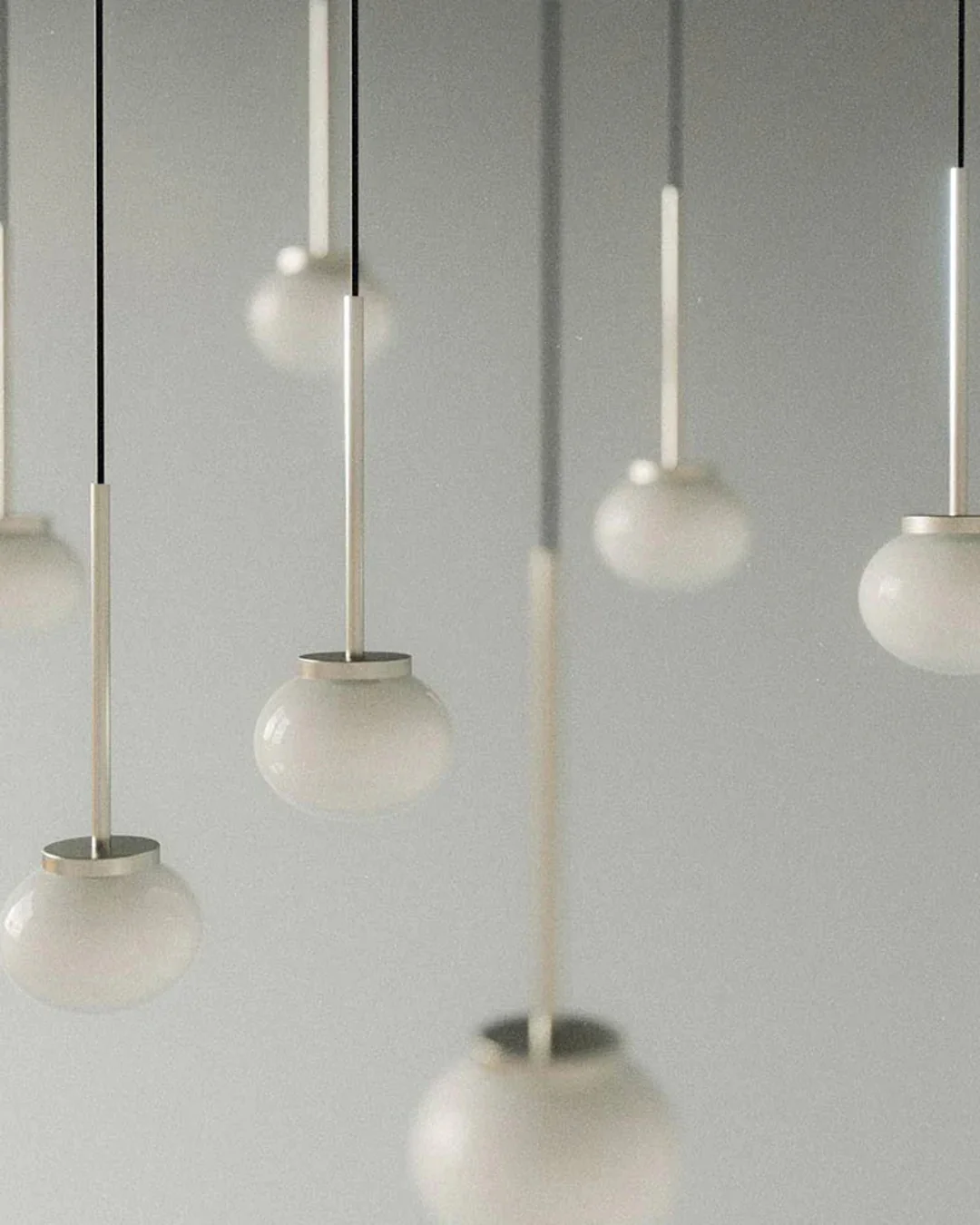 Ovoid Pendant Light | Stainless Steel | Single - Image 2
