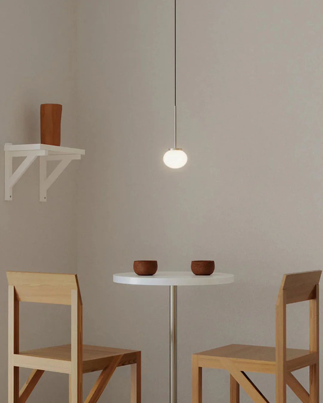 Ovoid Pendant Light | Stainless Steel | Single - Image 3