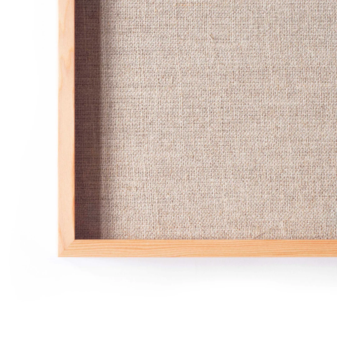 Pinboard w. Linen Canvas | Medium | Oak - Image 3