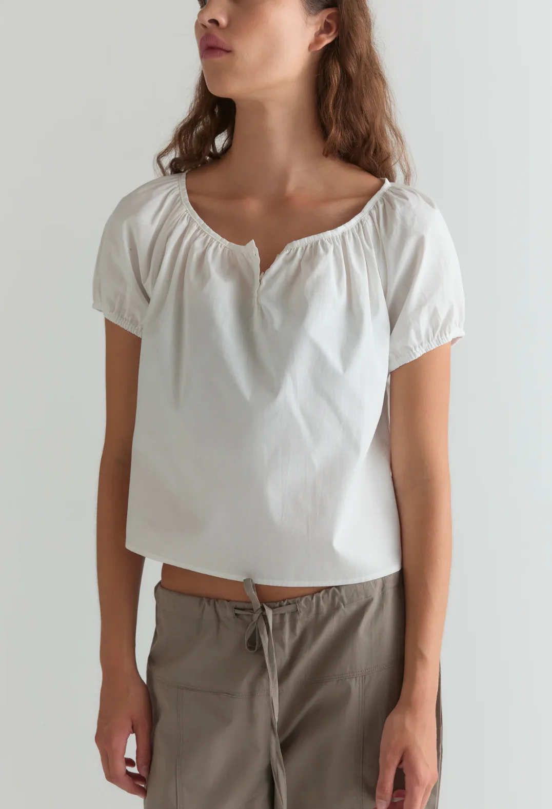 Poplin Tee Shirt | White
