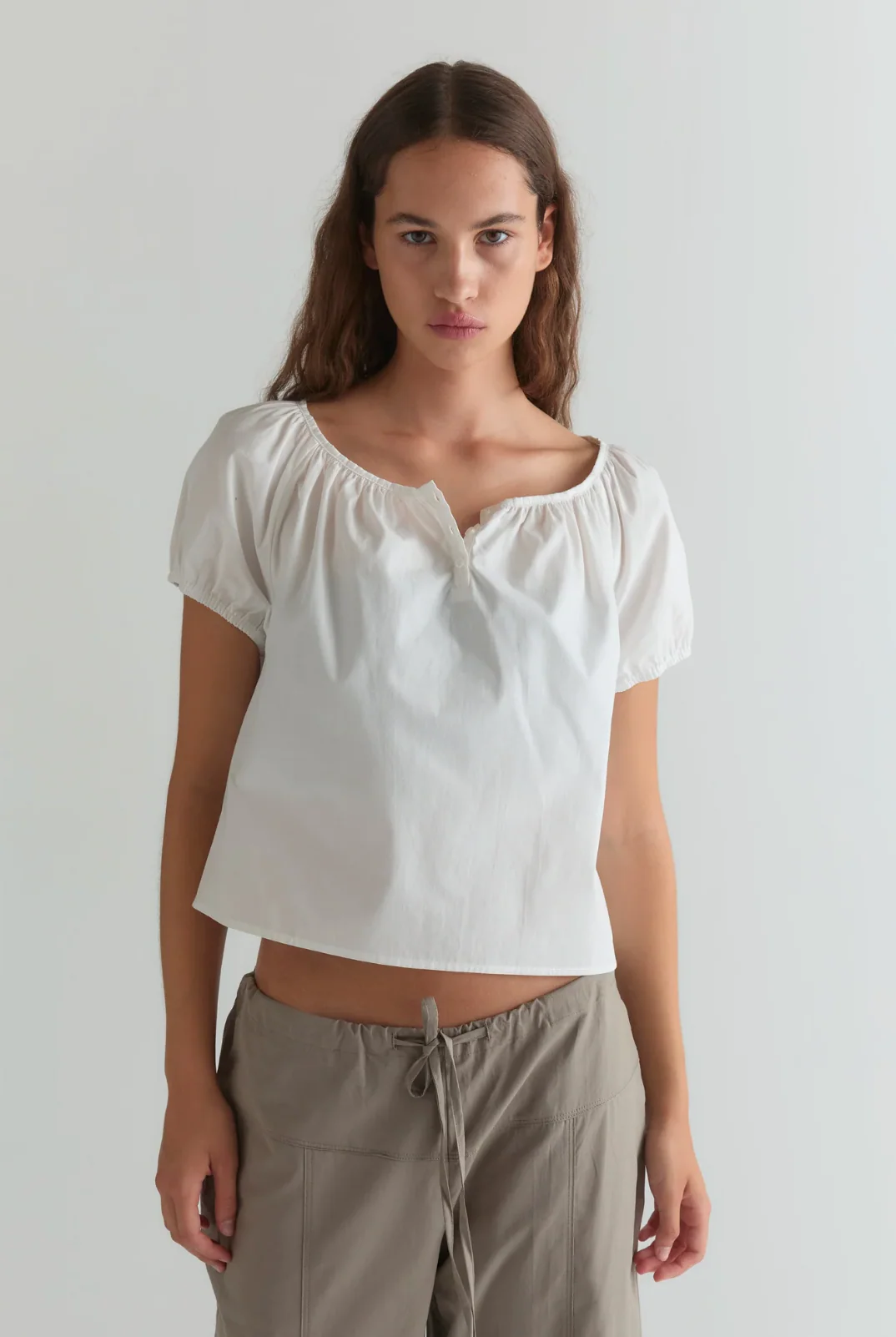 Poplin Tee Shirt | White - Image 5