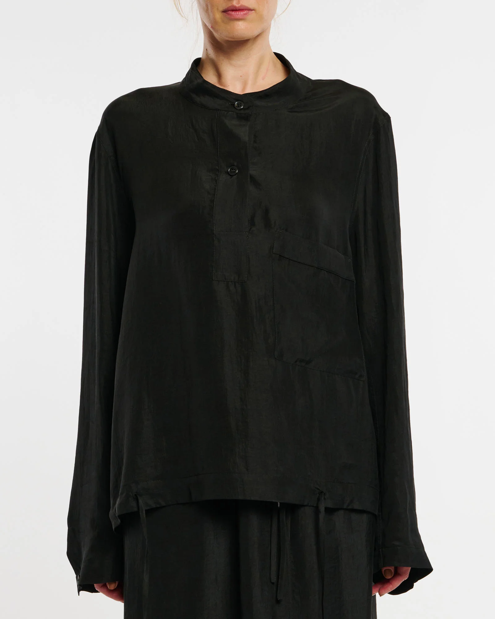 Baye Twill Shirt | Black