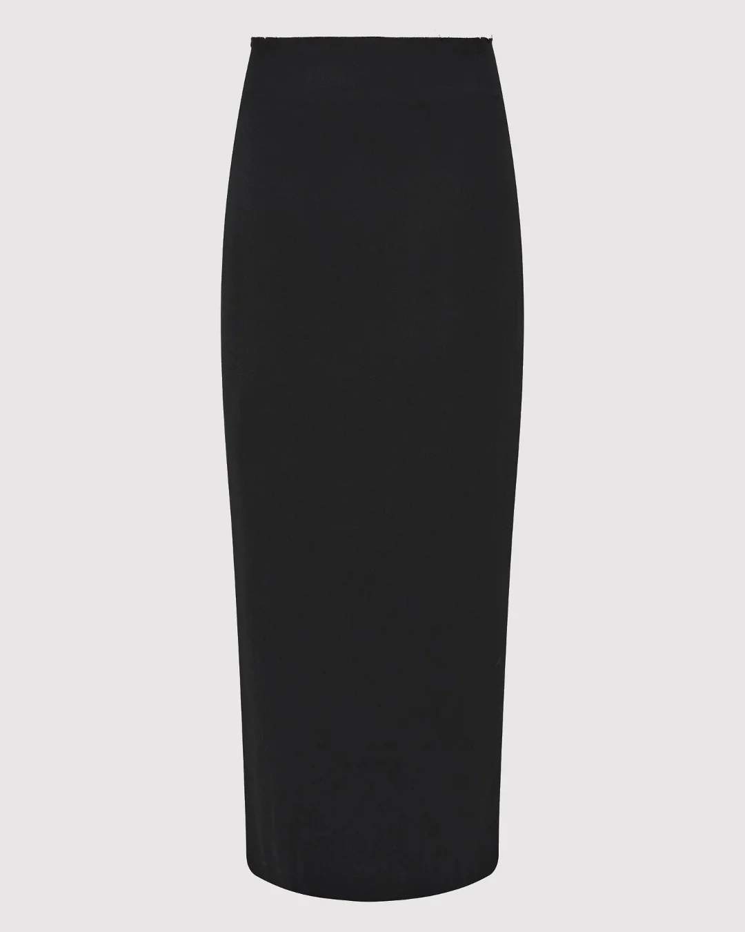 Raw Edge Column Maxi Skirt |Â Black