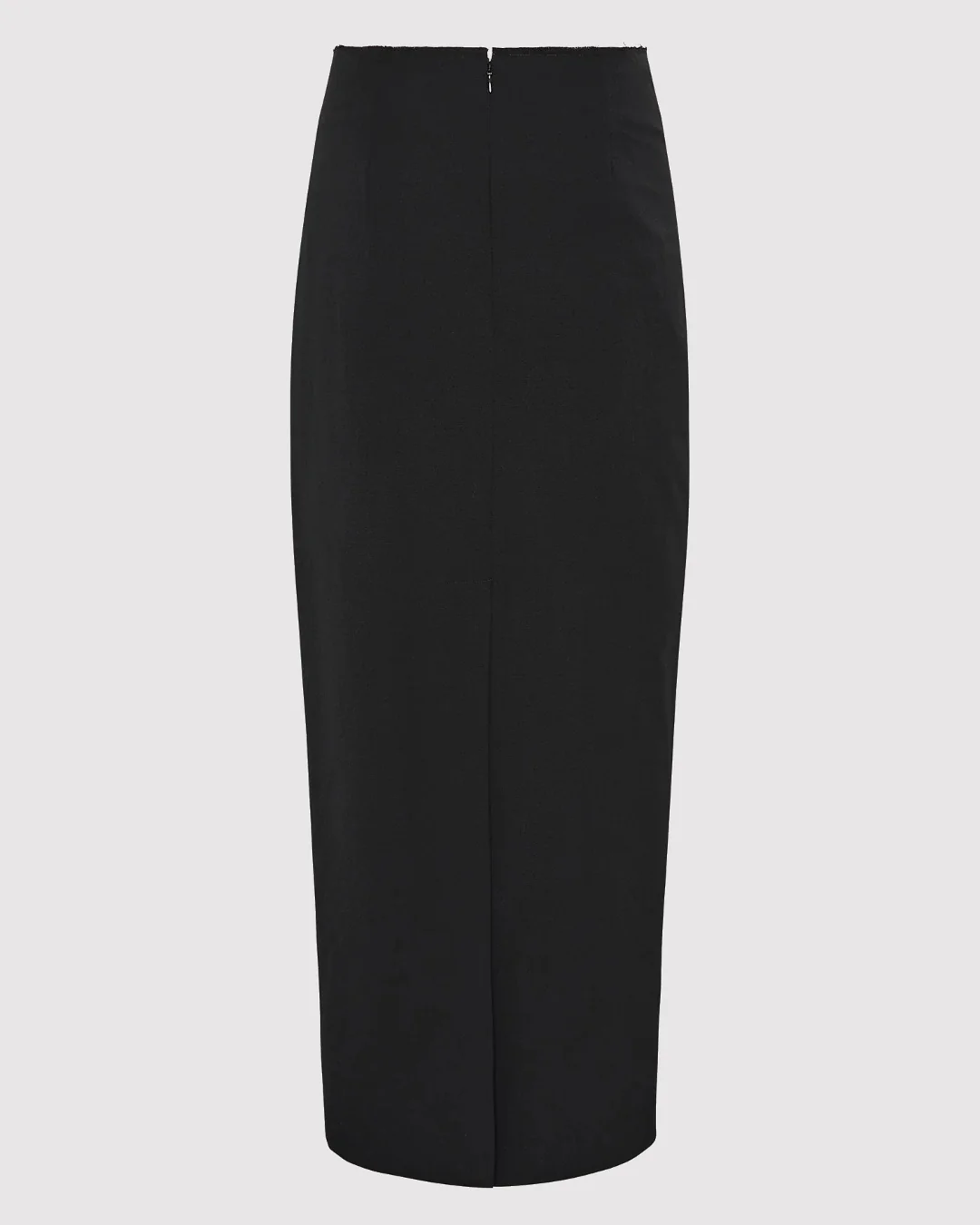 Raw Edge Column Maxi Skirt |Â Black - Image 6