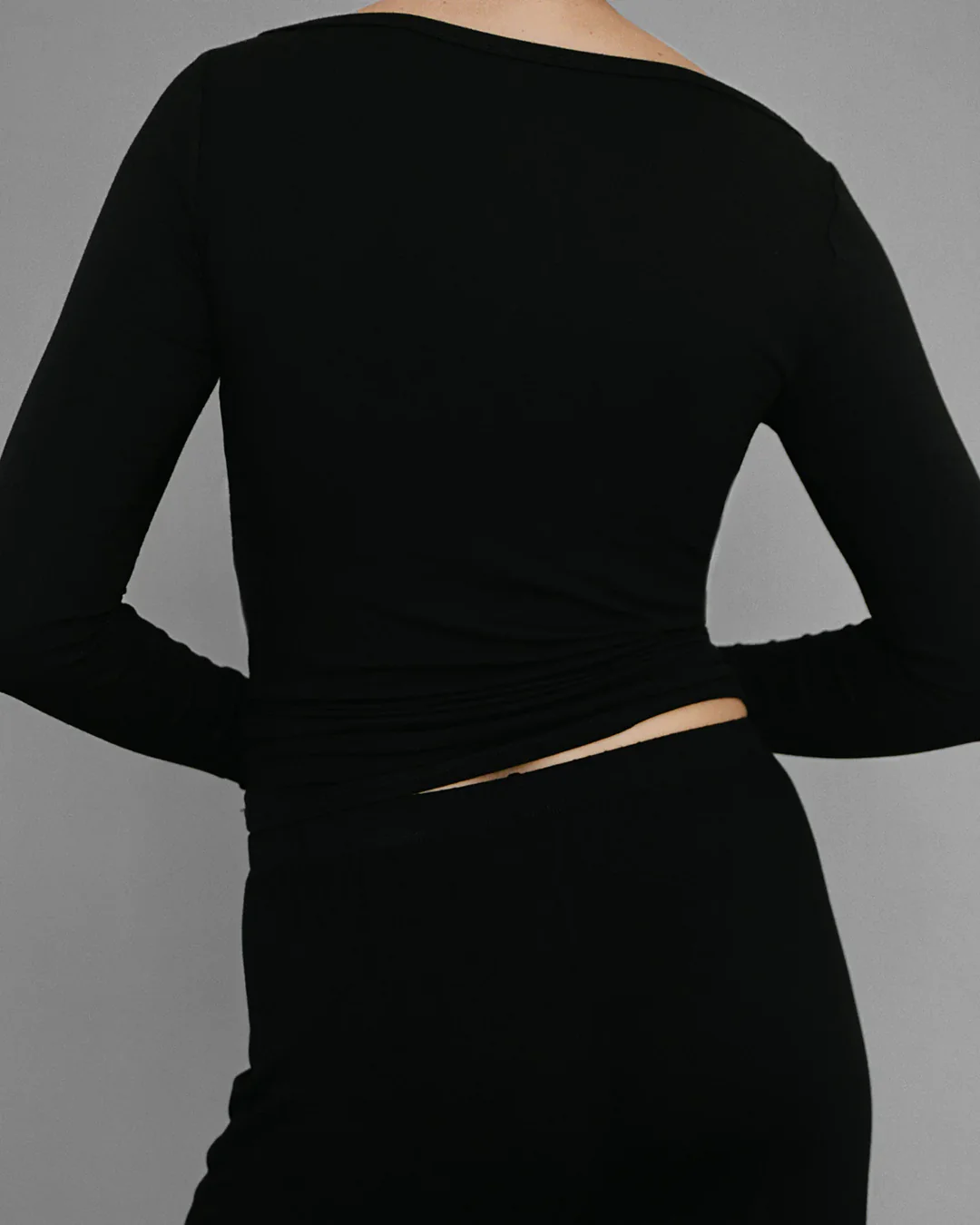 Recline Bateau Long Sleeve | Black - Image 3