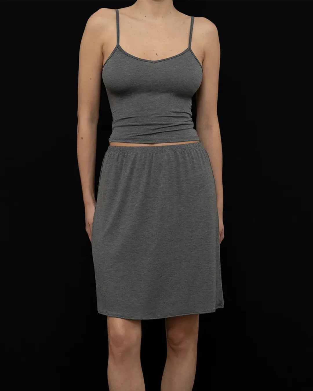 Recline Skirt | Charcoal - Image 2