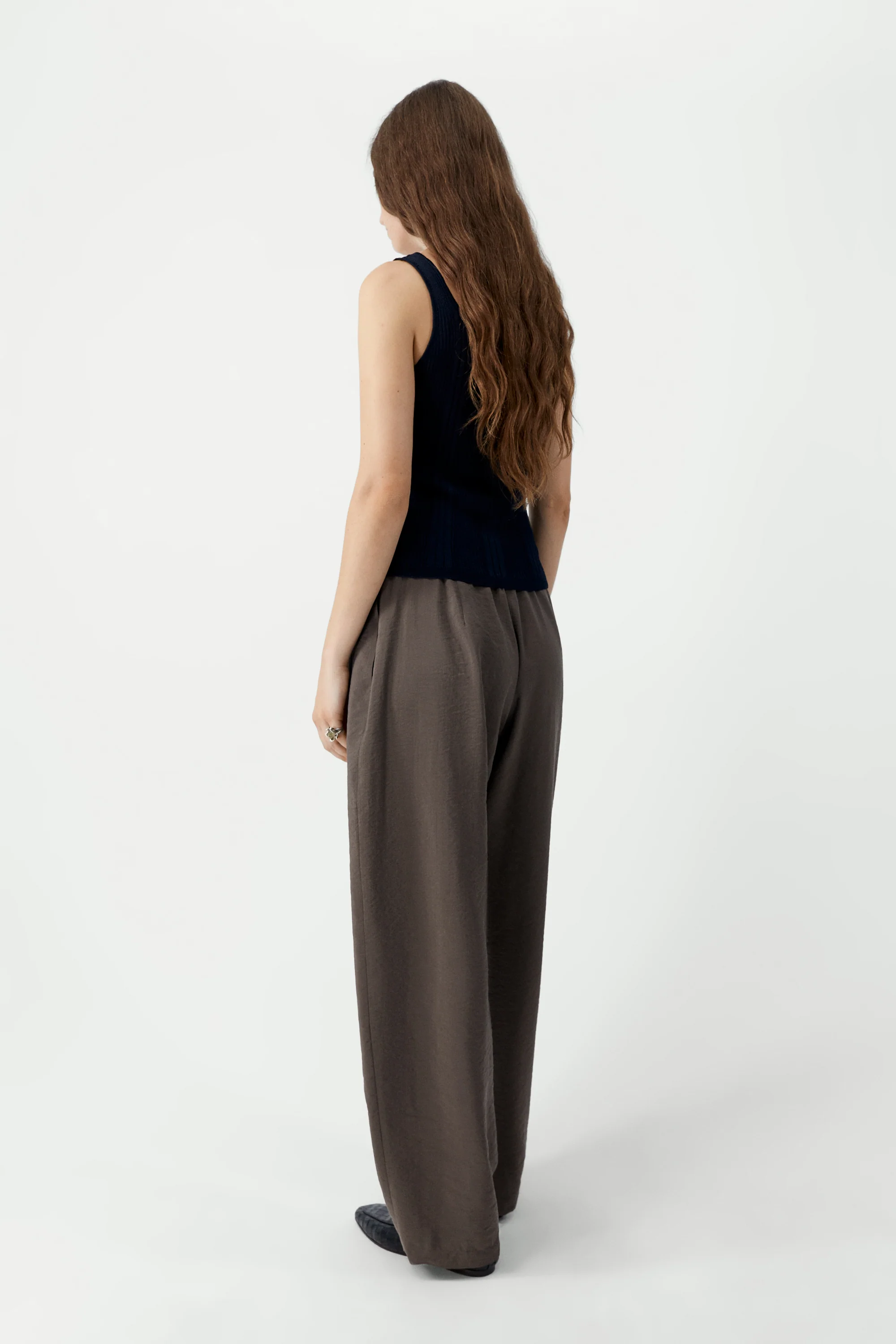 Ribbed Tank Top | Navy - Image 4