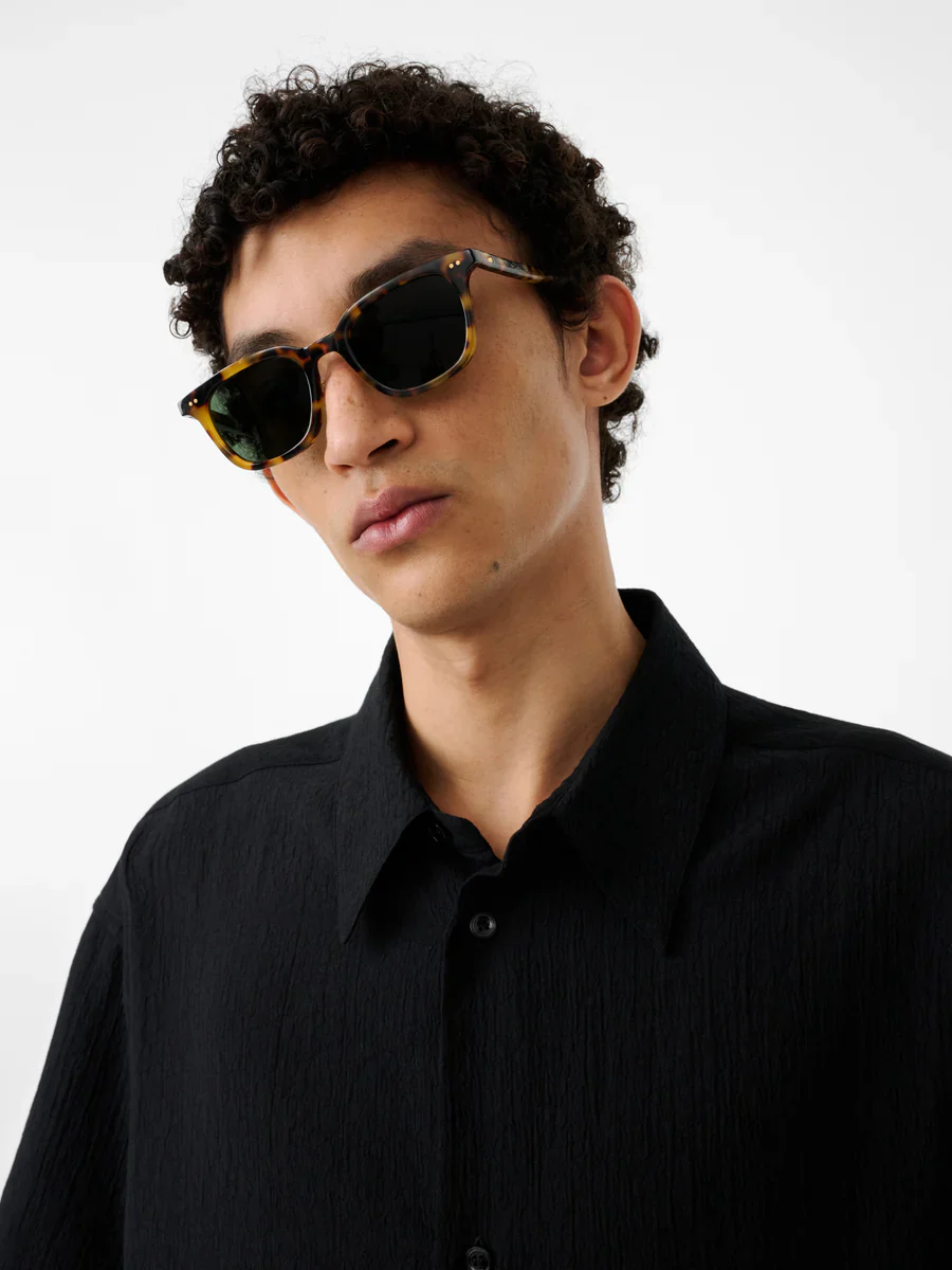 Sanko Matelasse Shirt | BLack - Image 3