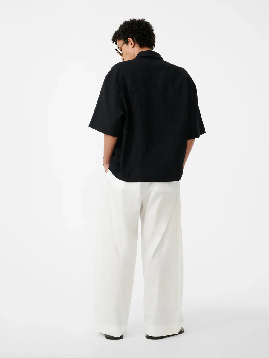 Sanko Matelasse Shirt | BLack - Image 5