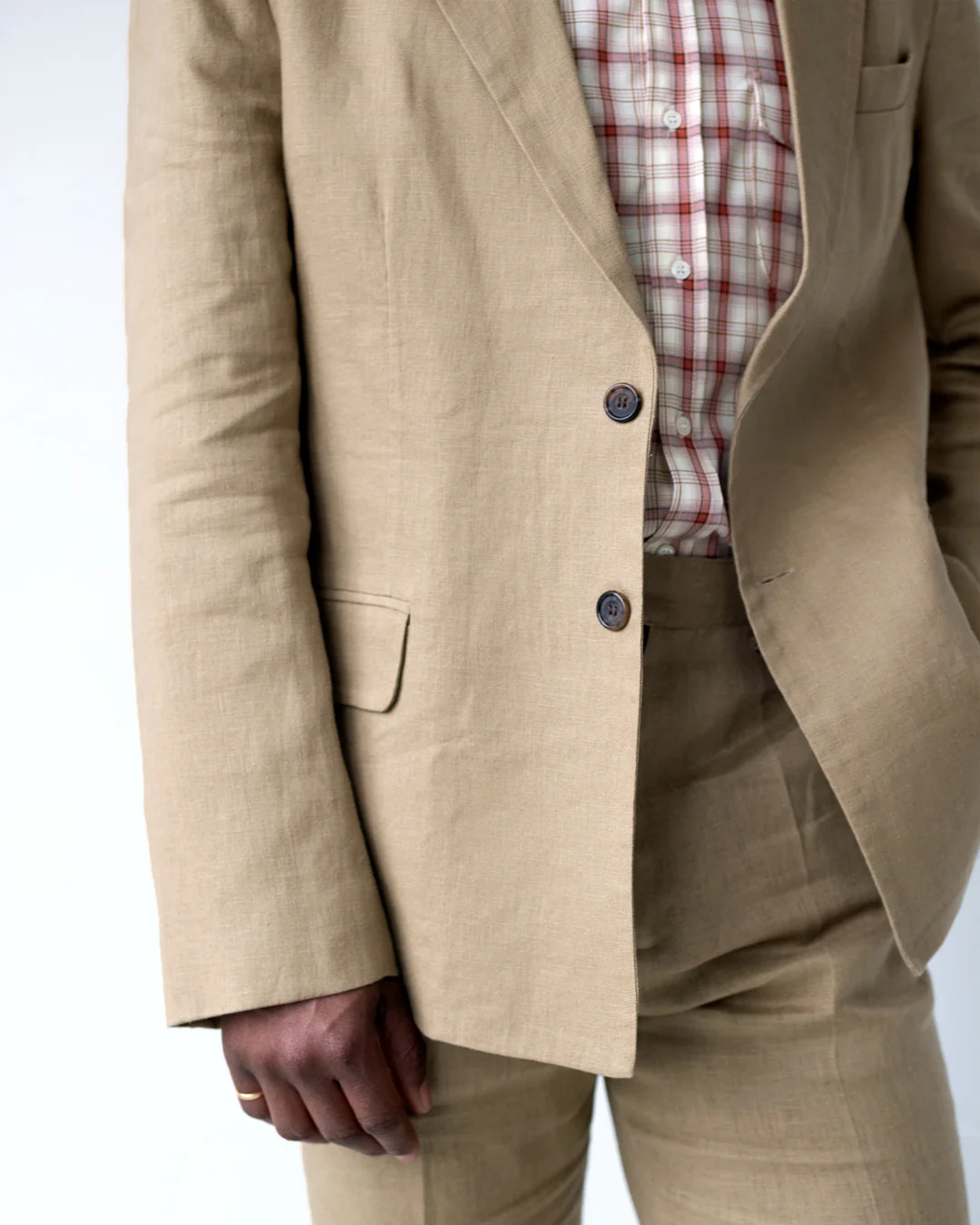 Single Breasted Blazer | Fawn - Image 4