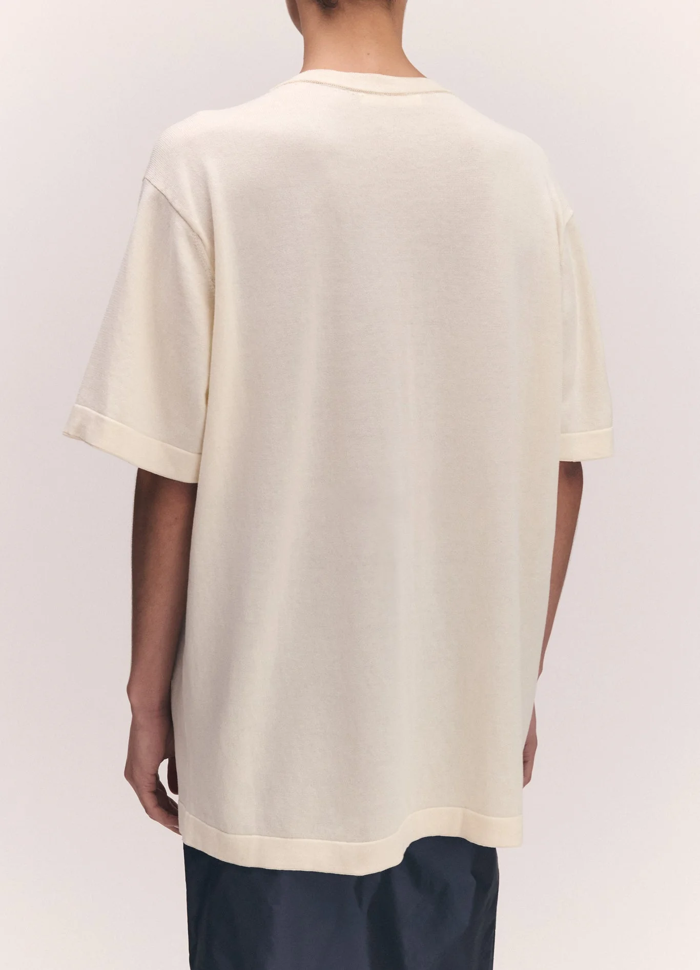 Slouchy Short Sleeve T-Shirt |Â Ecru - Image 3