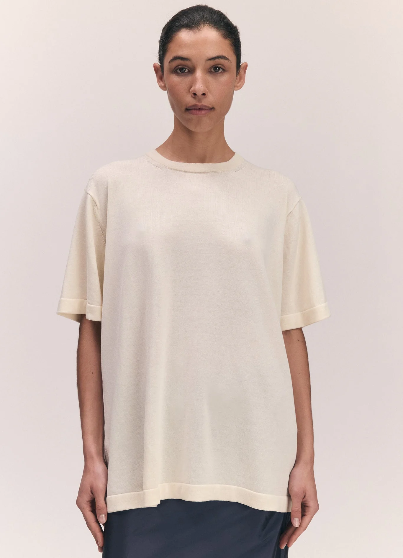 Slouchy Short Sleeve T-Shirt |Â Ecru - Image 6