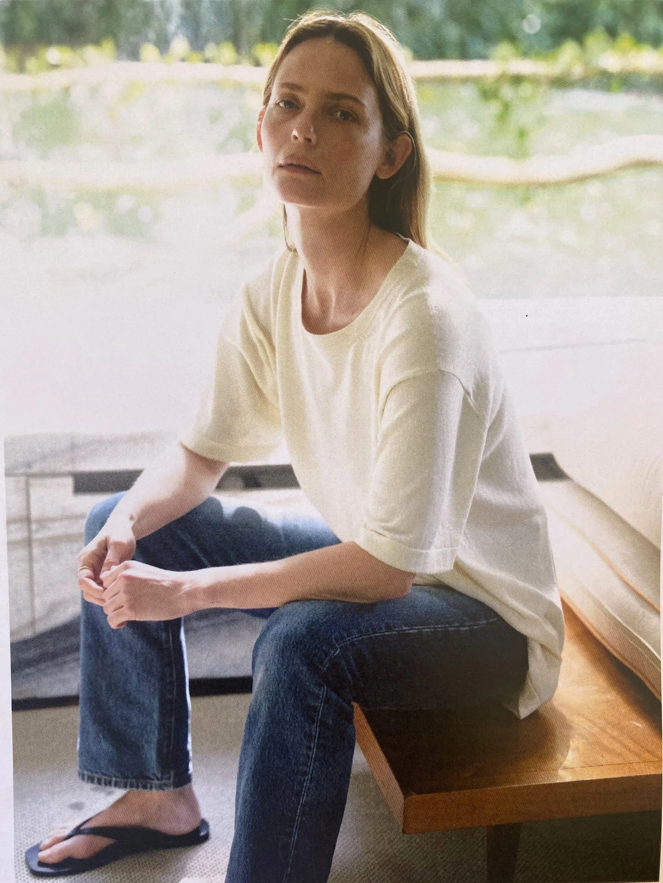 Slouchy Short Sleeve T-Shirt |Â Ecru - Image 7
