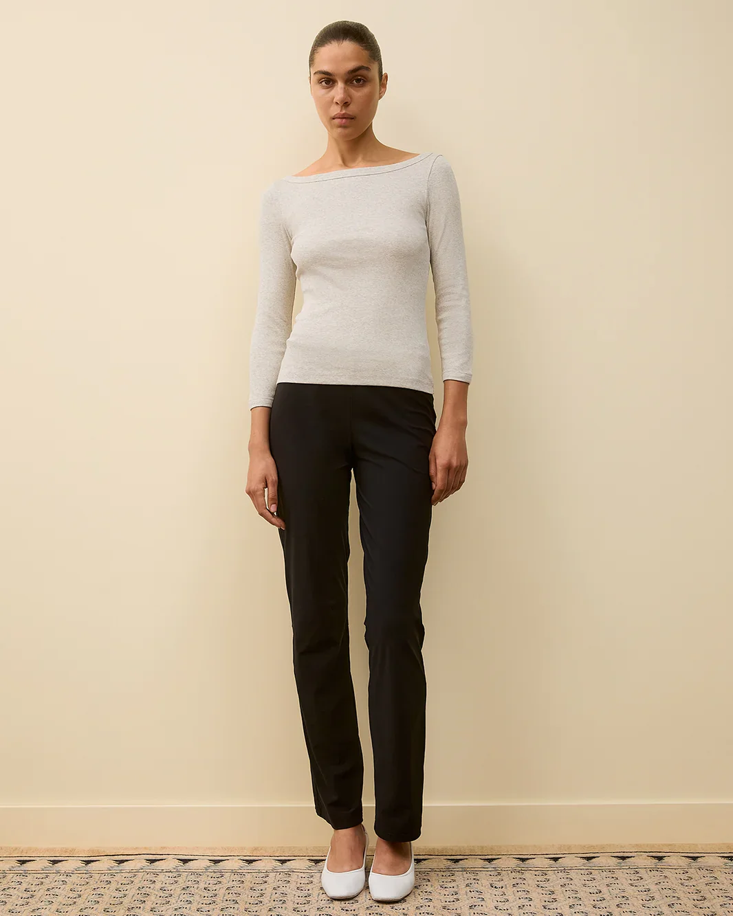 Steffi Tee | Heather Grey - Image 3