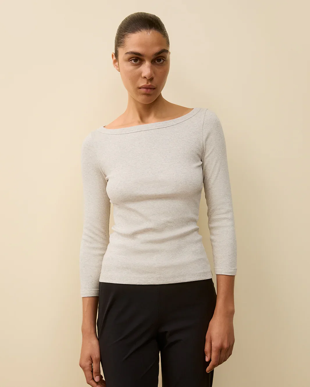 Steffi Tee | Heather Grey - Image 5