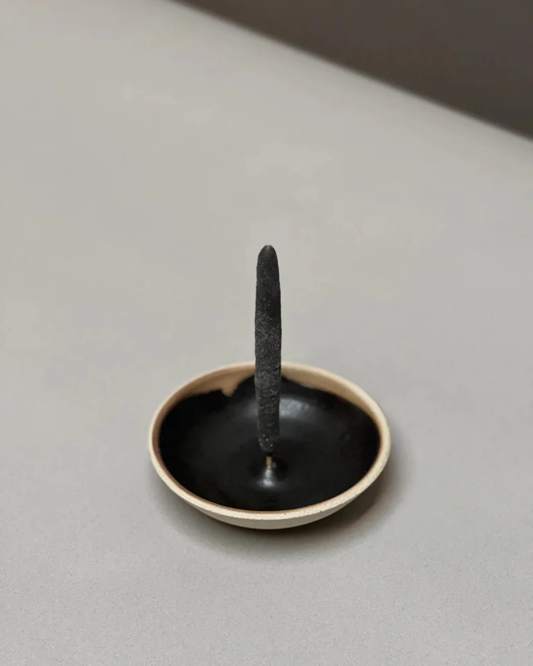Stoneware Incense Holder | Coal Black - Image 2