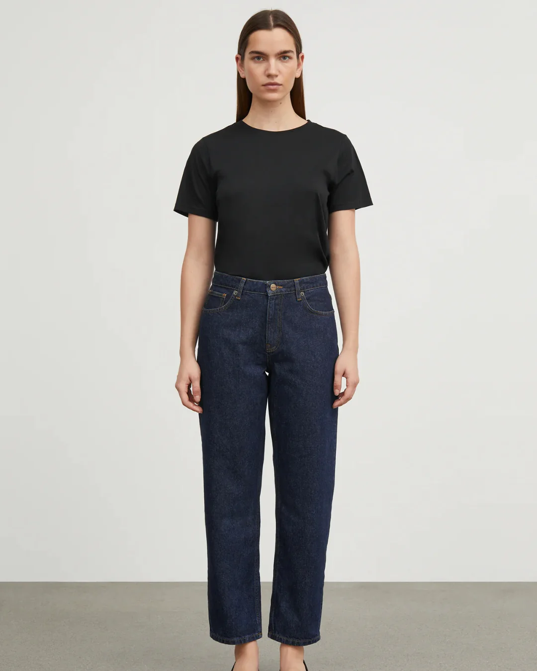 Allison Cropped Jeans | Indigo Blue Denim - Image 2